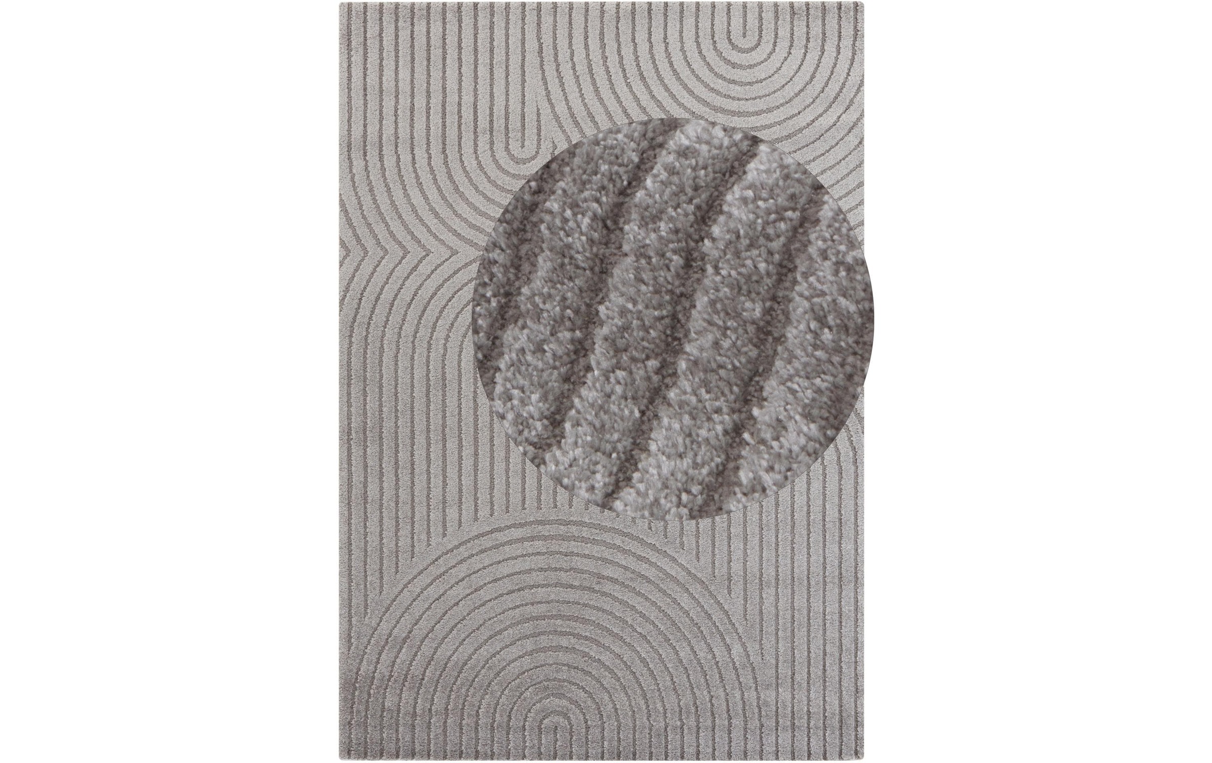 ELLE DECORATION Tapis »Panglao« Rectangulaire 14 mm Höhe Boho Design, Kurzflor, 3D Optik, Skandinavisch, Wohnzimmer