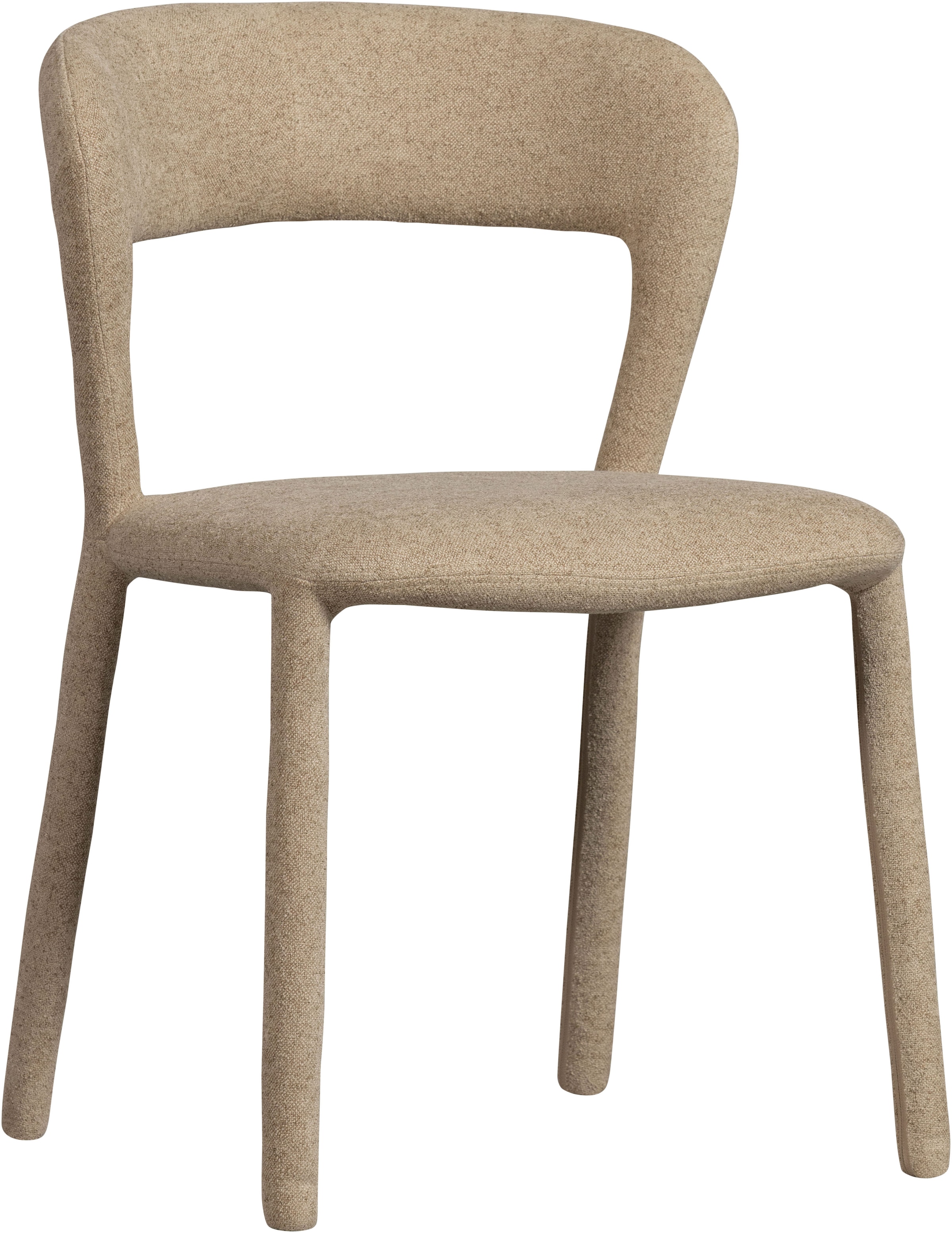 Image of WOOOD Esszimmerstuhl "Noble mit Bezug und vollgepolstertem Gestell B 51 x T 56 x H 76 cm" (Set) 2 Stk.(Set, 2 St) Webstoff, Hohe Verschleissfestigkeit, Tragkraft 120 kg