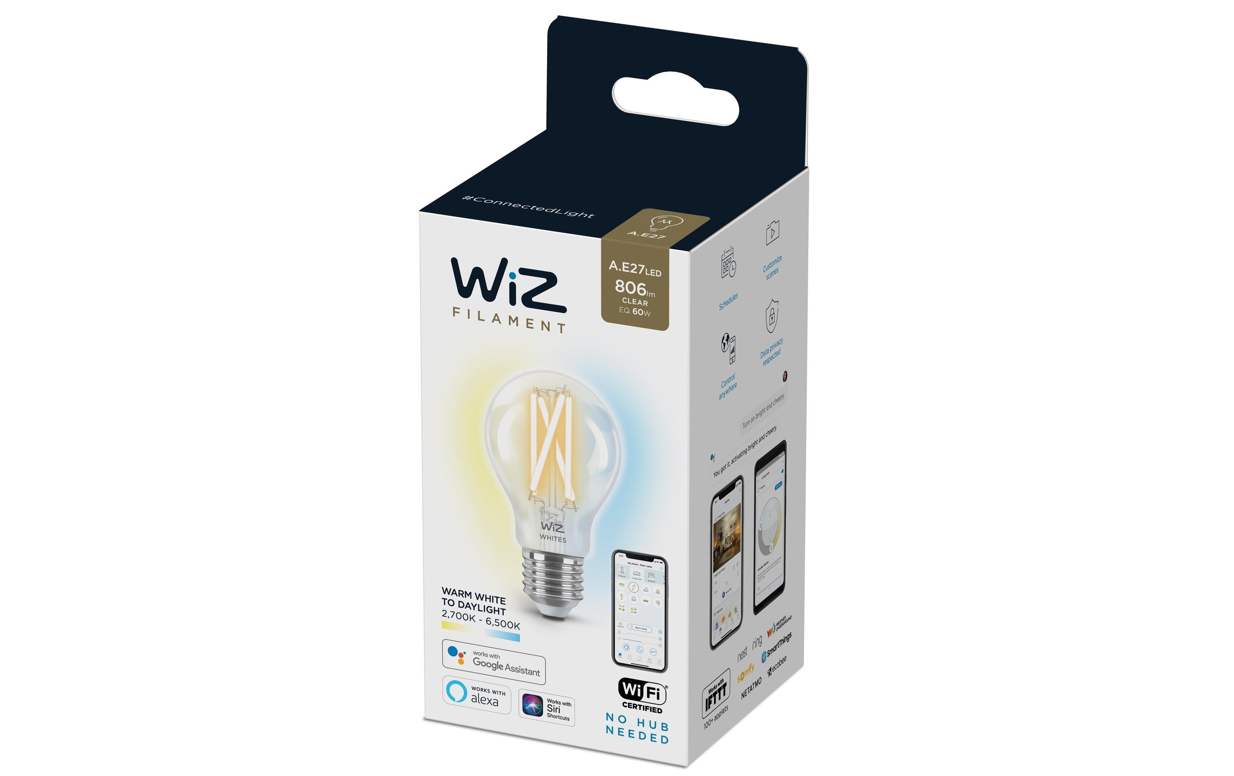 WiZ LED-Leuchtmittel »A60 E27 2700-6500 K«, E27