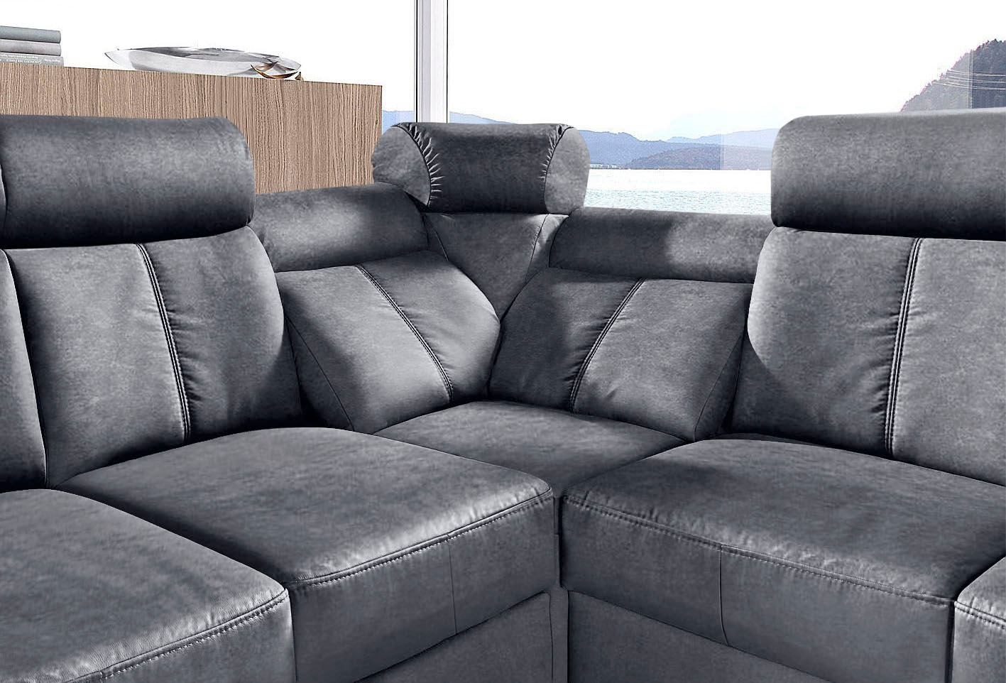 sit&more Ecksofa »Basel L-Form«, wahlweise mit Relaxfunktion