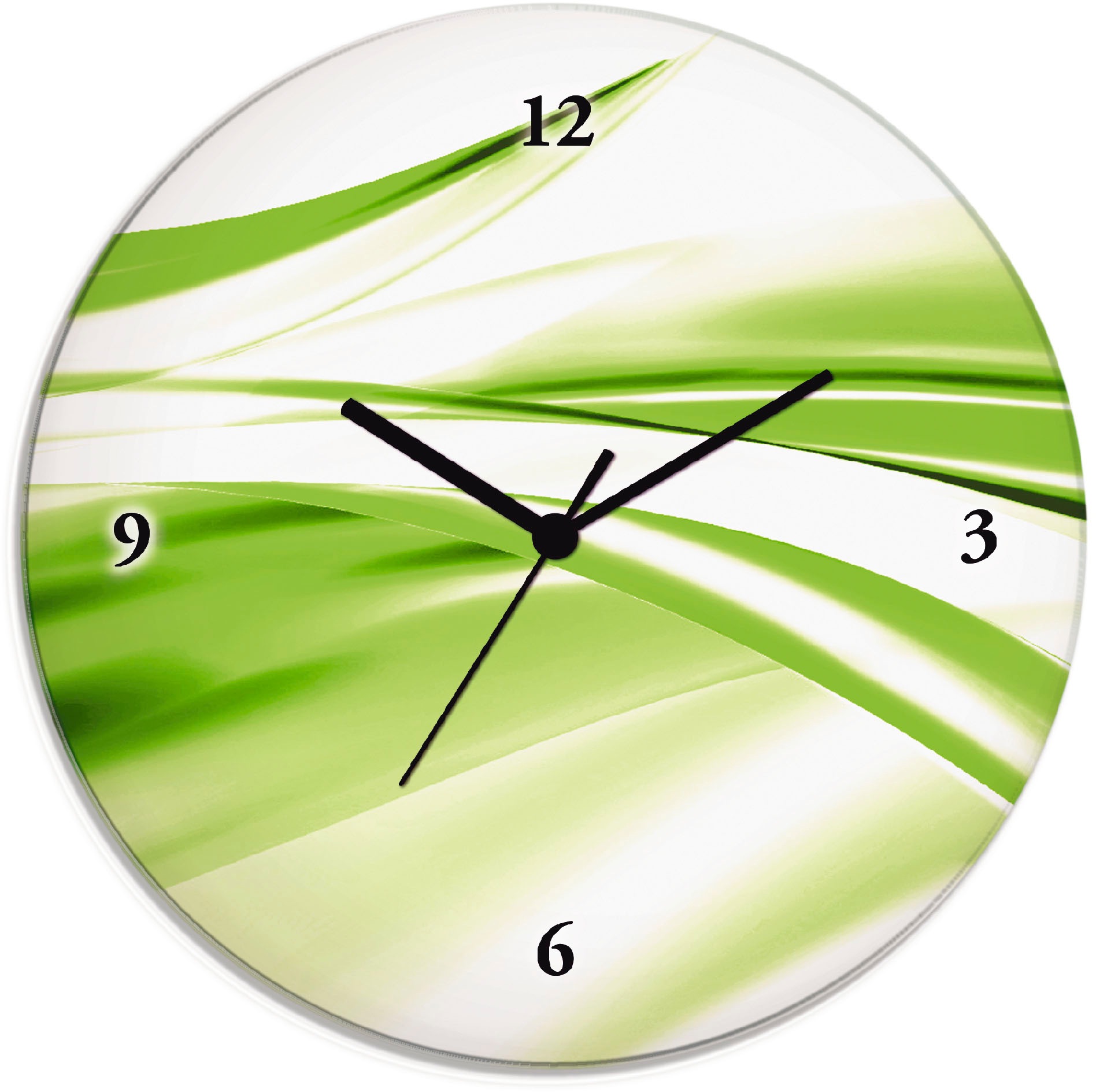 Image of Artland Wanduhr »Abstrakte Welle«, lautlos, ohne Tickgeräusche, nicht tickend, geräuschlos - wählbar: Funkuhr o. Quarzuhr, moderne Uhr für Wohnzimmer, Küche etc. - Stil: modern bei Ackermann Versand Schweiz