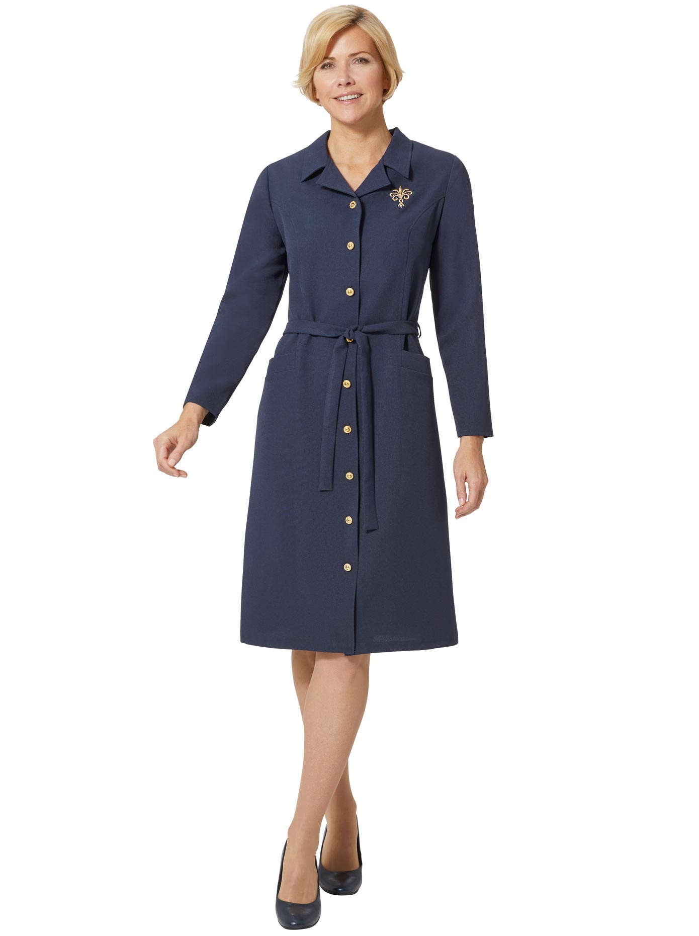 Kleid mit Reverskragen