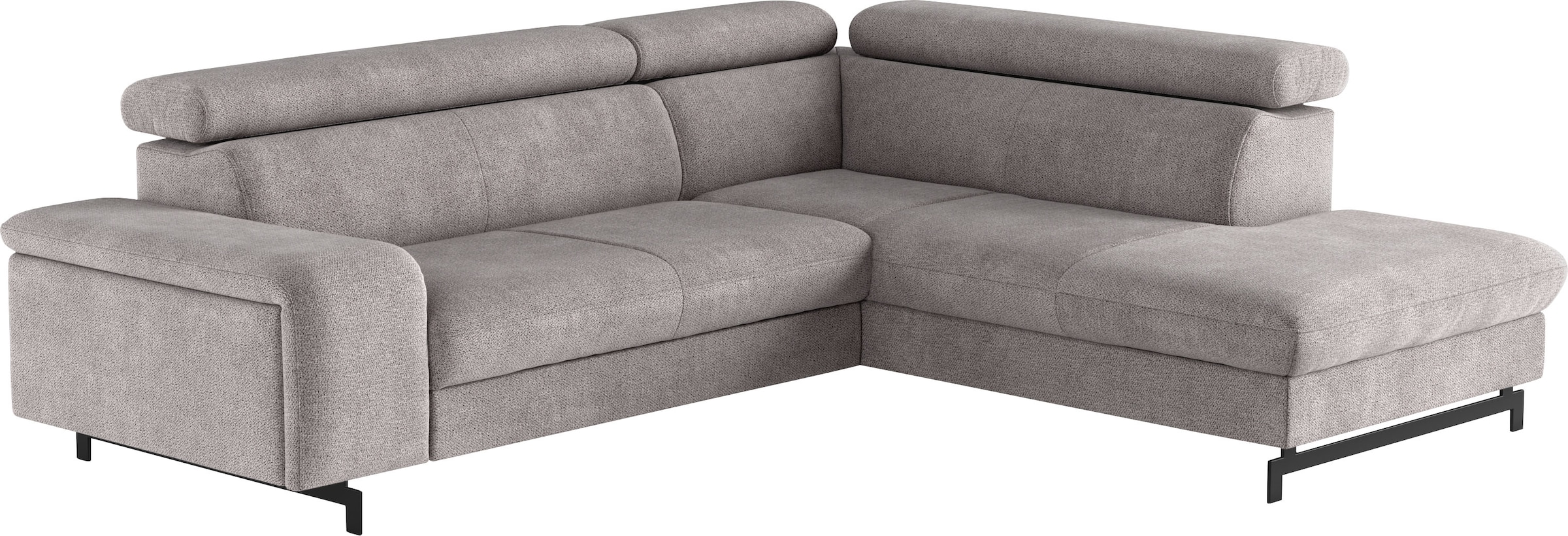 COTTA Ecksofa »Emma L-Form«, mit Kopfteilverstellung, wahlweise mit Bettfunktion & Bettkasten