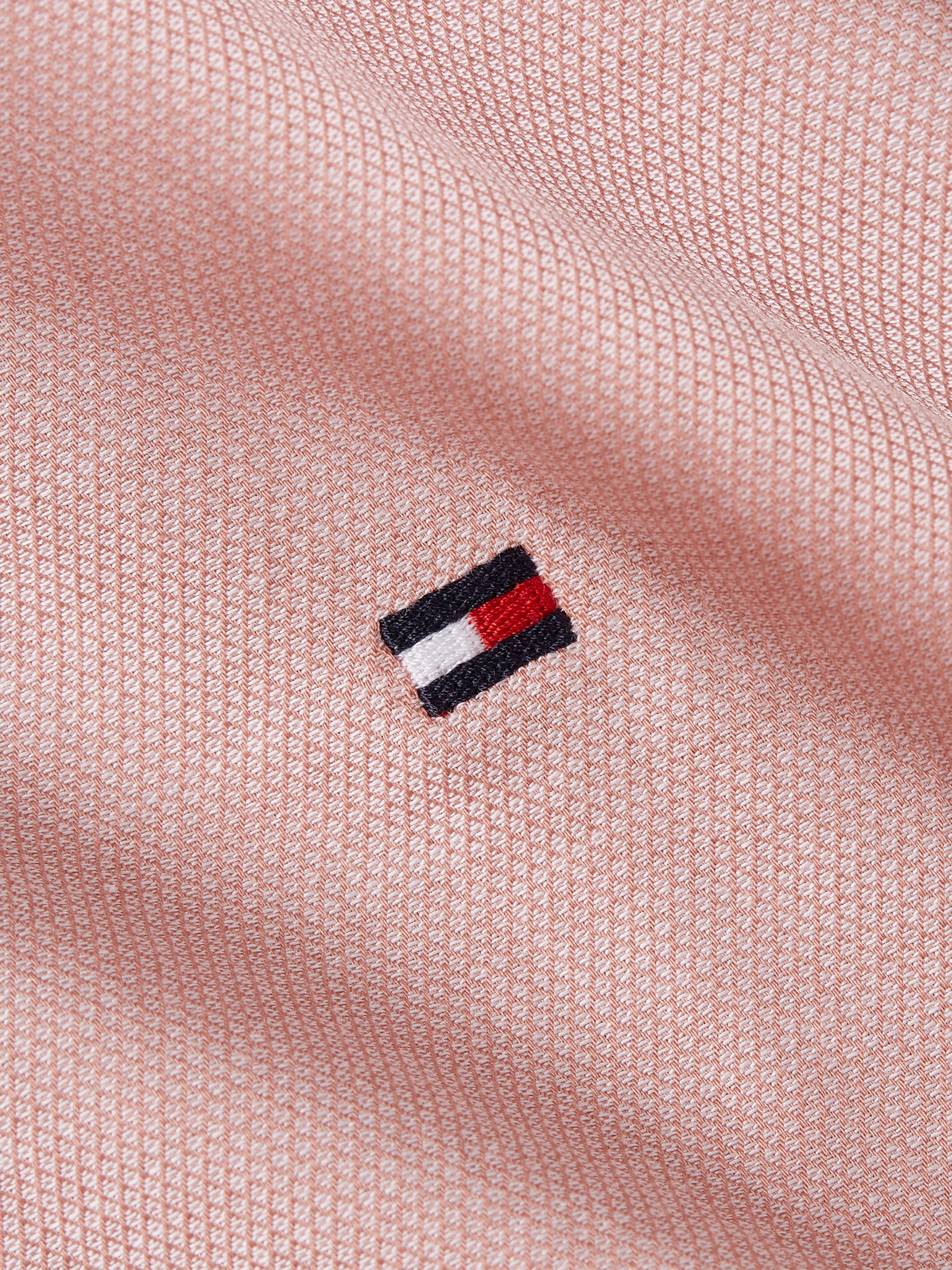 Tommy Hilfiger Langarmhemd »FLEX DOBBY Slim Fit SHIRT« mit Knopfleiste