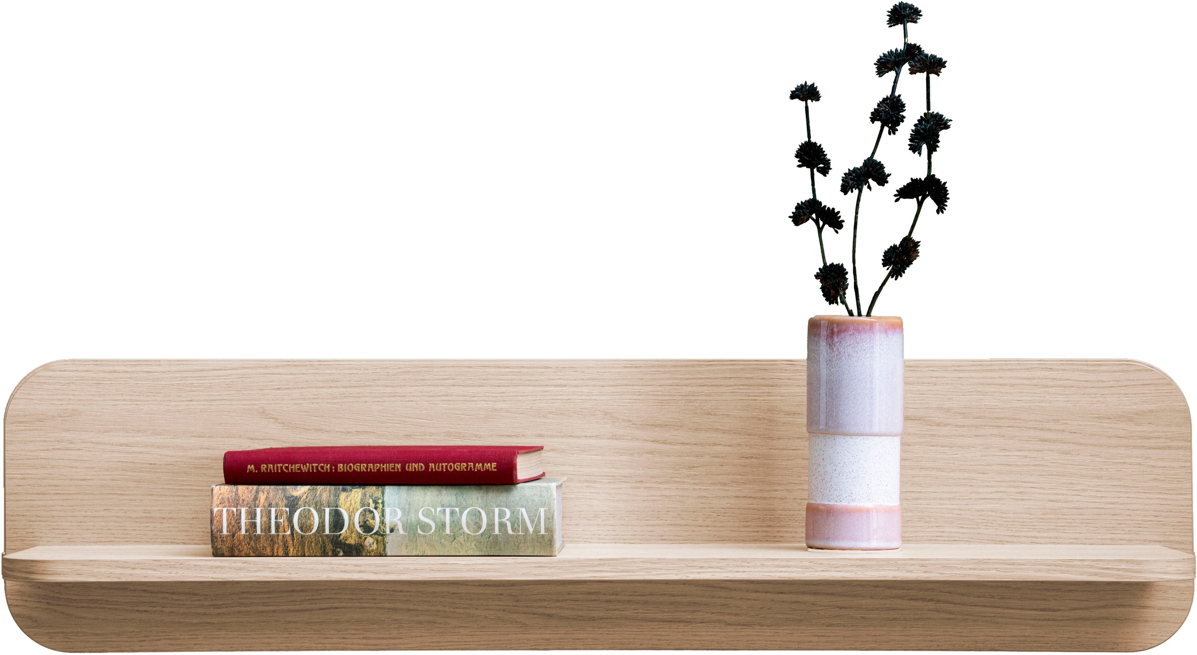 Home affaire Wandregal »Torsby, modernes Wandboard Wandhalter mit Ablagefläche, 90 cm breit« vielseitig einsetzbares Hängeregal, abgerundete Ecken