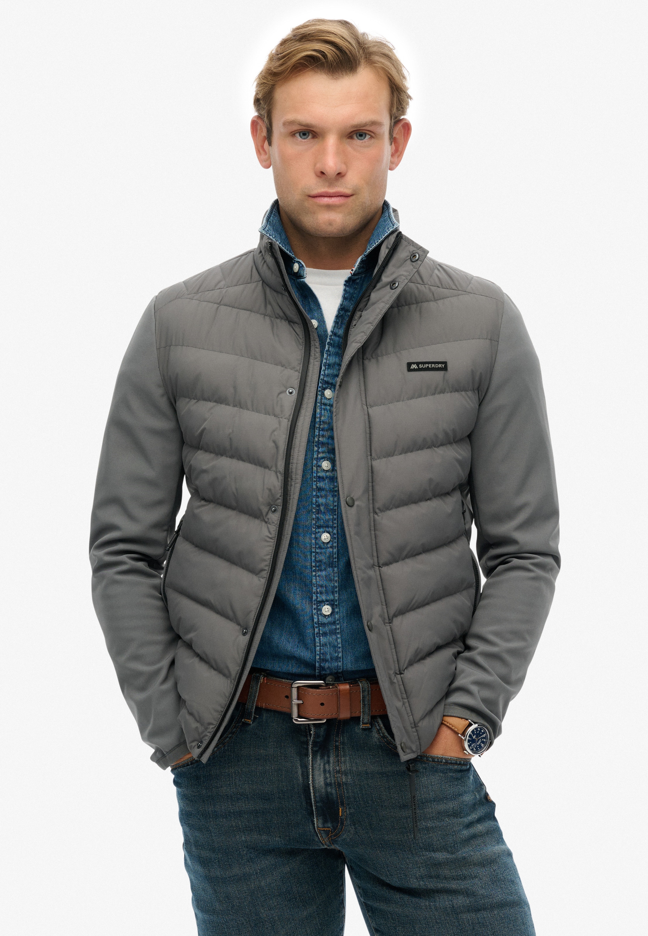 Superdry Veste matelassée »STORM POPPER SOFTSHELL JKT« mit Kapuze