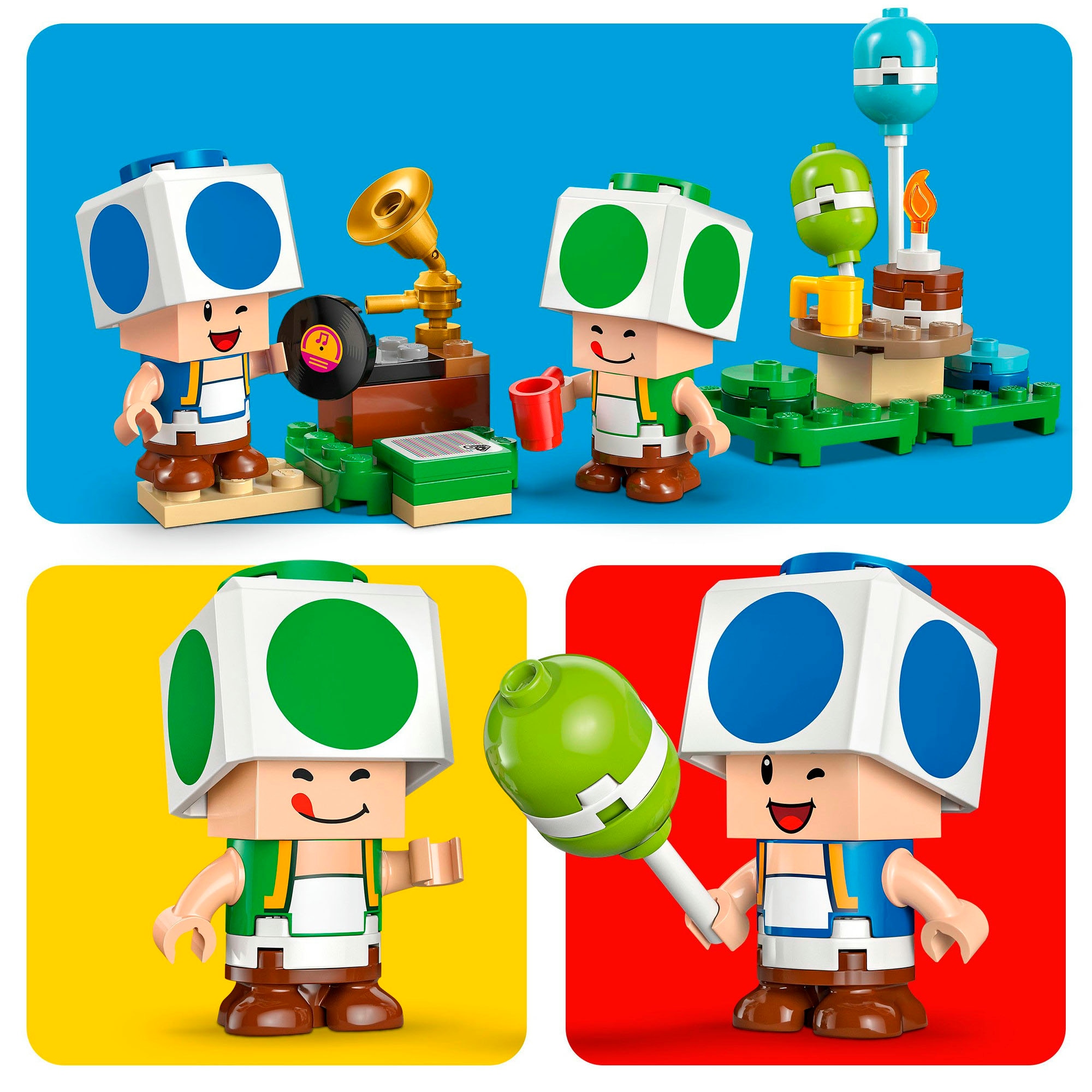 LEGO® Pions de construction »Party beim Toad-Haus (72041), LEGO Super Mario« Made in Europe