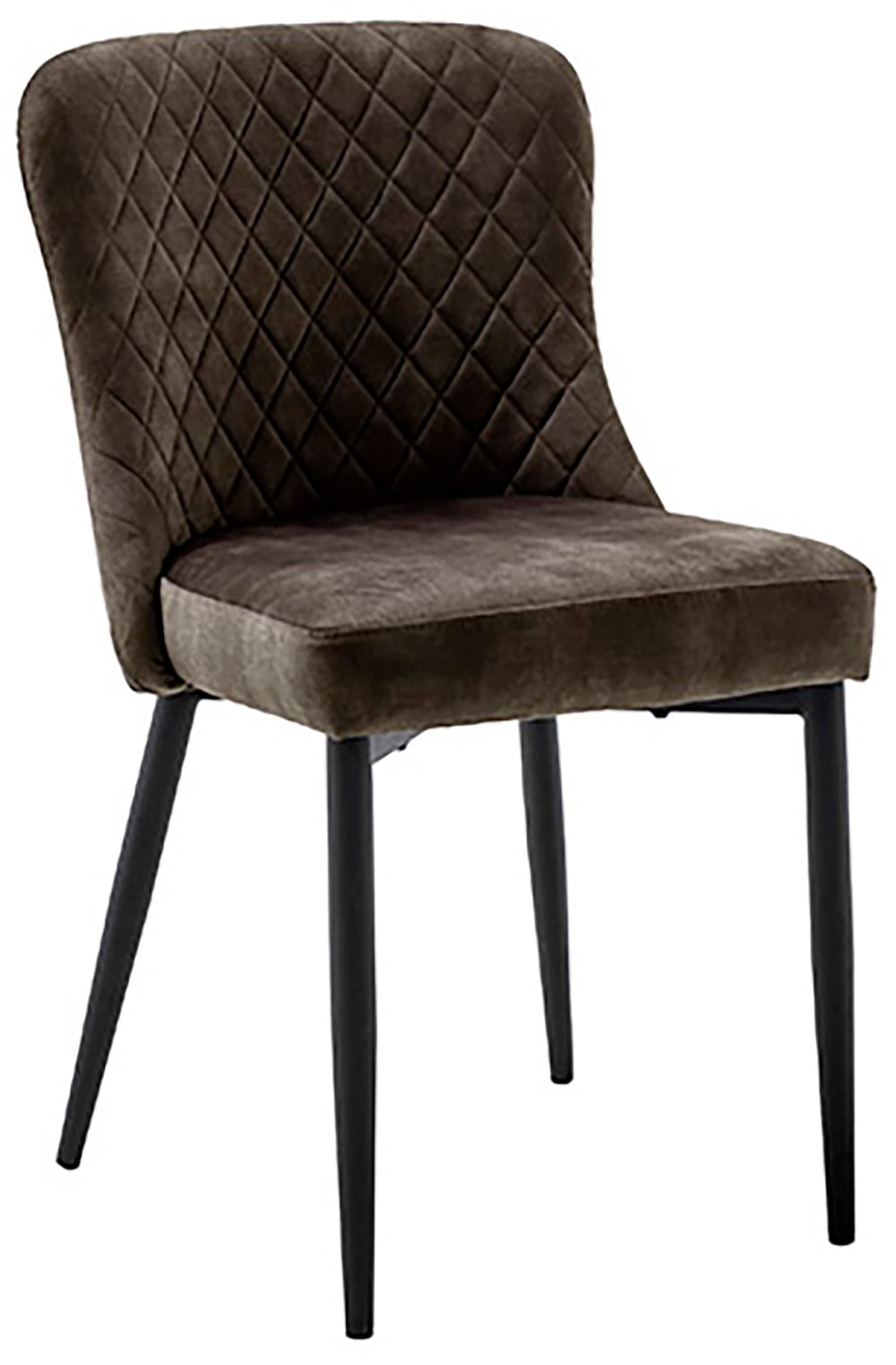 MCA furniture 4-Fussstuhl »ABOSHI Esszimmerstuhl (4er Set)«, (Set), 4 St., Veloursstoff, Taschenfederkern, Metall schwarz,Vintage-Veloursoptik,belastbar 120 kg