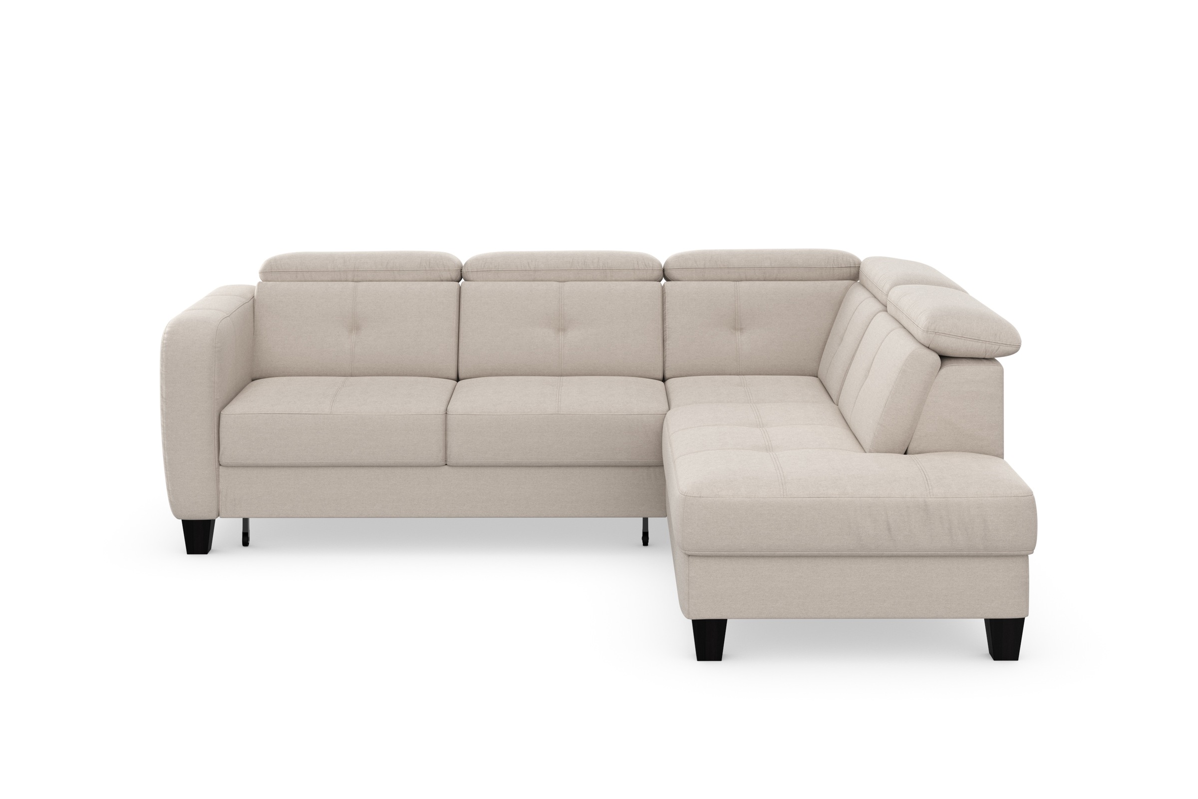sit&more Ecksofa »Belluci L-Form«, inklusive Federkern, wahlweise mit Bettfunktion und Bettkasten
