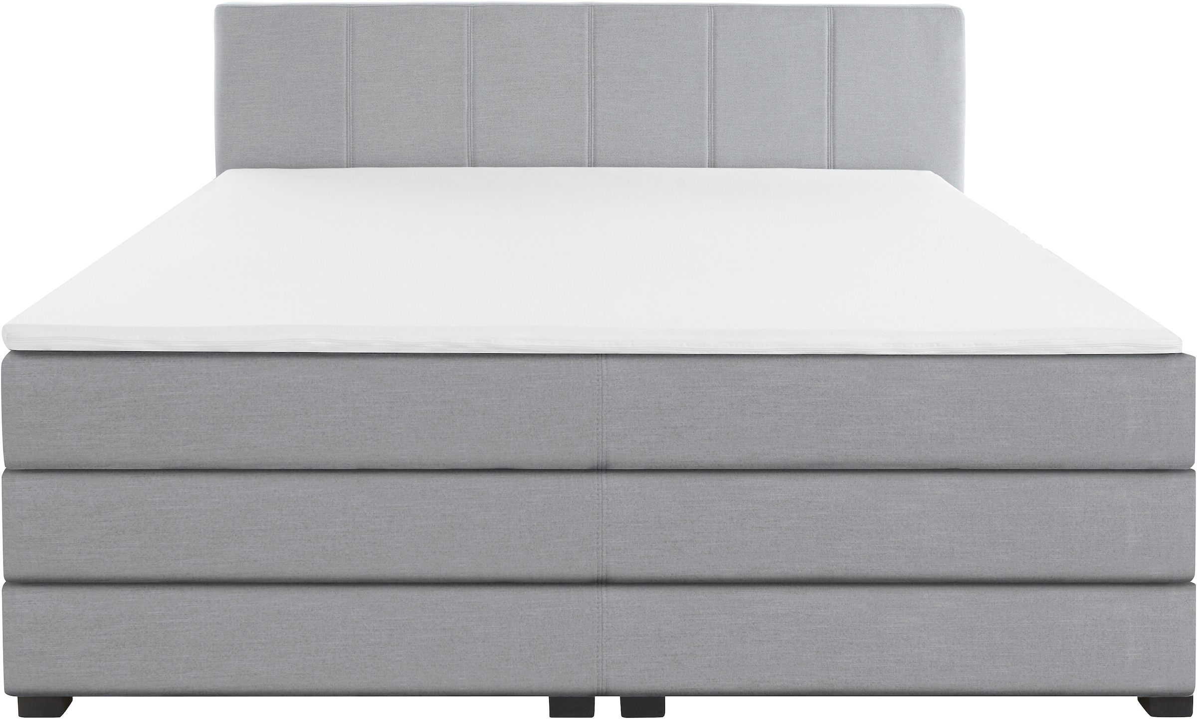 GOODproduct Boxspringbett »Peetu«, Taschenfederkern-Matratze, in 4 Breiten und 4 Farben, incl. Topper