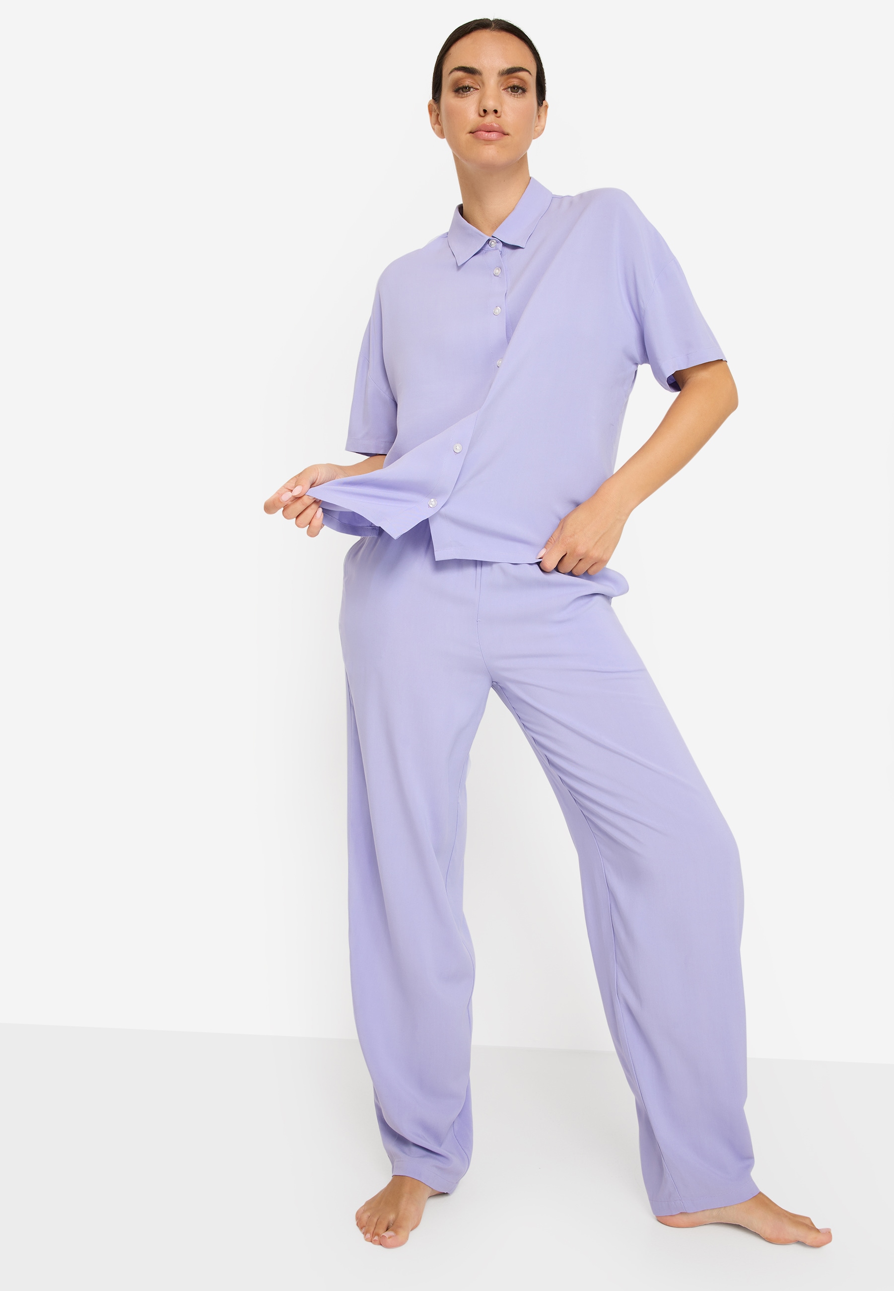 Image of LSCN by LASCANA Pyjama Set, 2 mit weiter Ballon-Hose