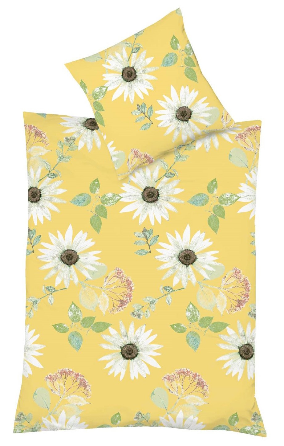 Image of fleuresse Bettwäsche »Bahamas 4148 (2tlg.), Seersucker«, (2 tlg.), mit sommerlichen Margeriten bei Ackermann Versand Schweiz