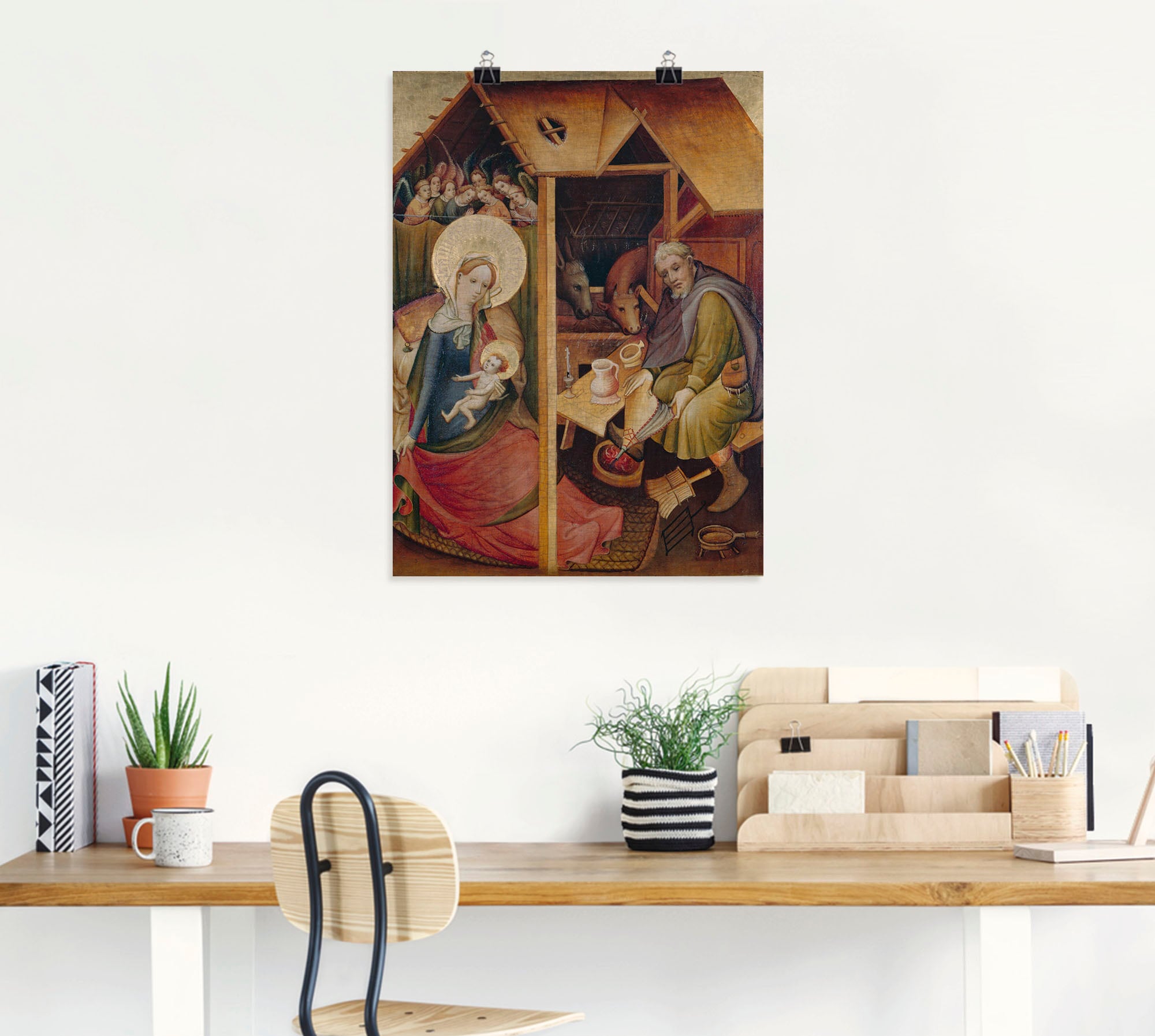 Artland Kunstdruck »Sogenannte Goldene Tafel. Geburt Christi«, Religion, (1 St.), als Leinwandbild, Wandaufkleber oder Poster in versch. Grössen