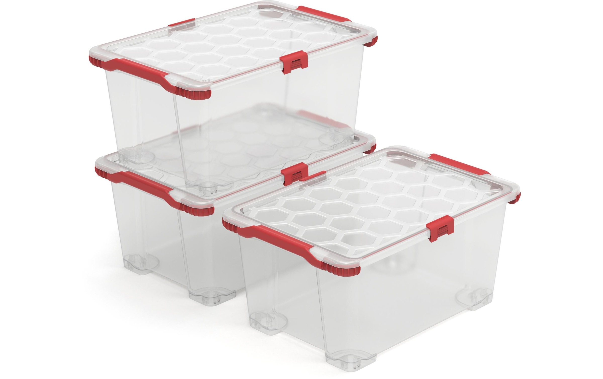 Image of ROTHO Aufbewahrungsbox "EVO TOTAL Transparent, 3 tlg."