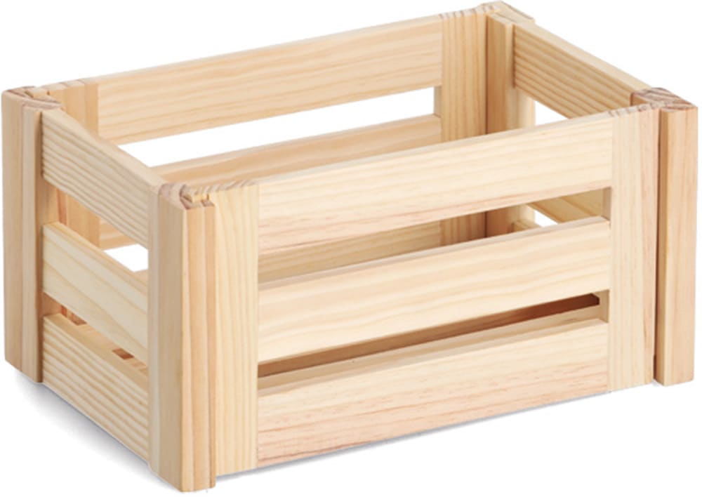 Image of Zeller Present Aufbewahrungsbox "Leisten, Kiefer" natürliches Holz, vielseitig, Stecksystem