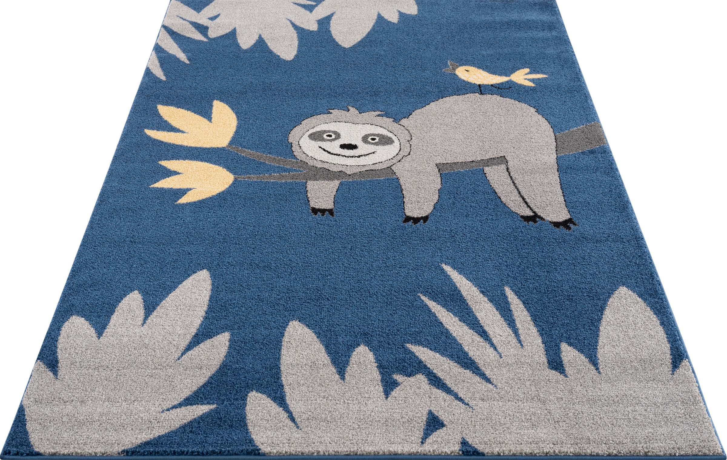 Image of Lüttenhütt Kinderteppich »Faultier«, rechteckig, 14 mm Höhe, Kurzflor-Teppich, Tier, weiche Haptik, ideale Teppiche fürs Kinderzimmer bei Ackermann Versand Schweiz