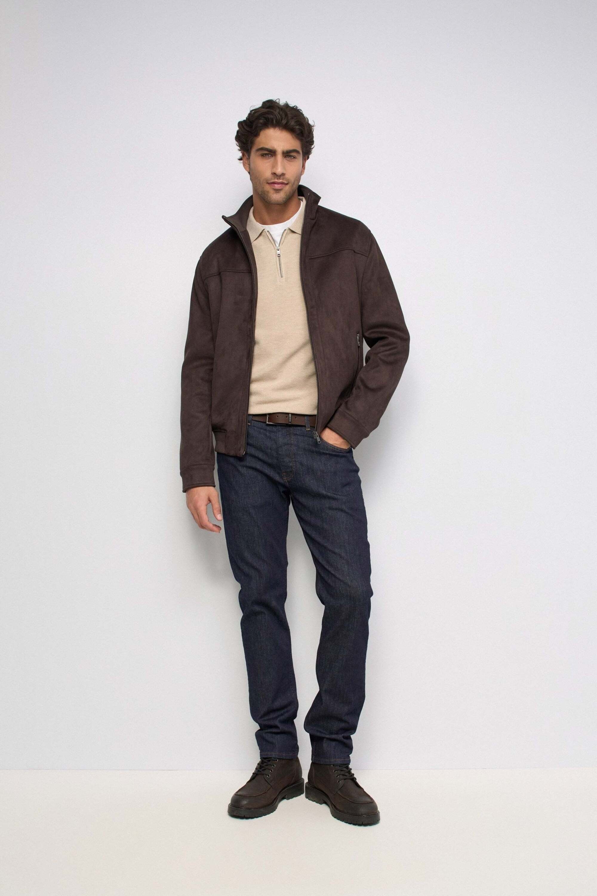 Salsa Veste en imitation cuir »Salsa Jeans Kunstlederjacke Faux Suede«
