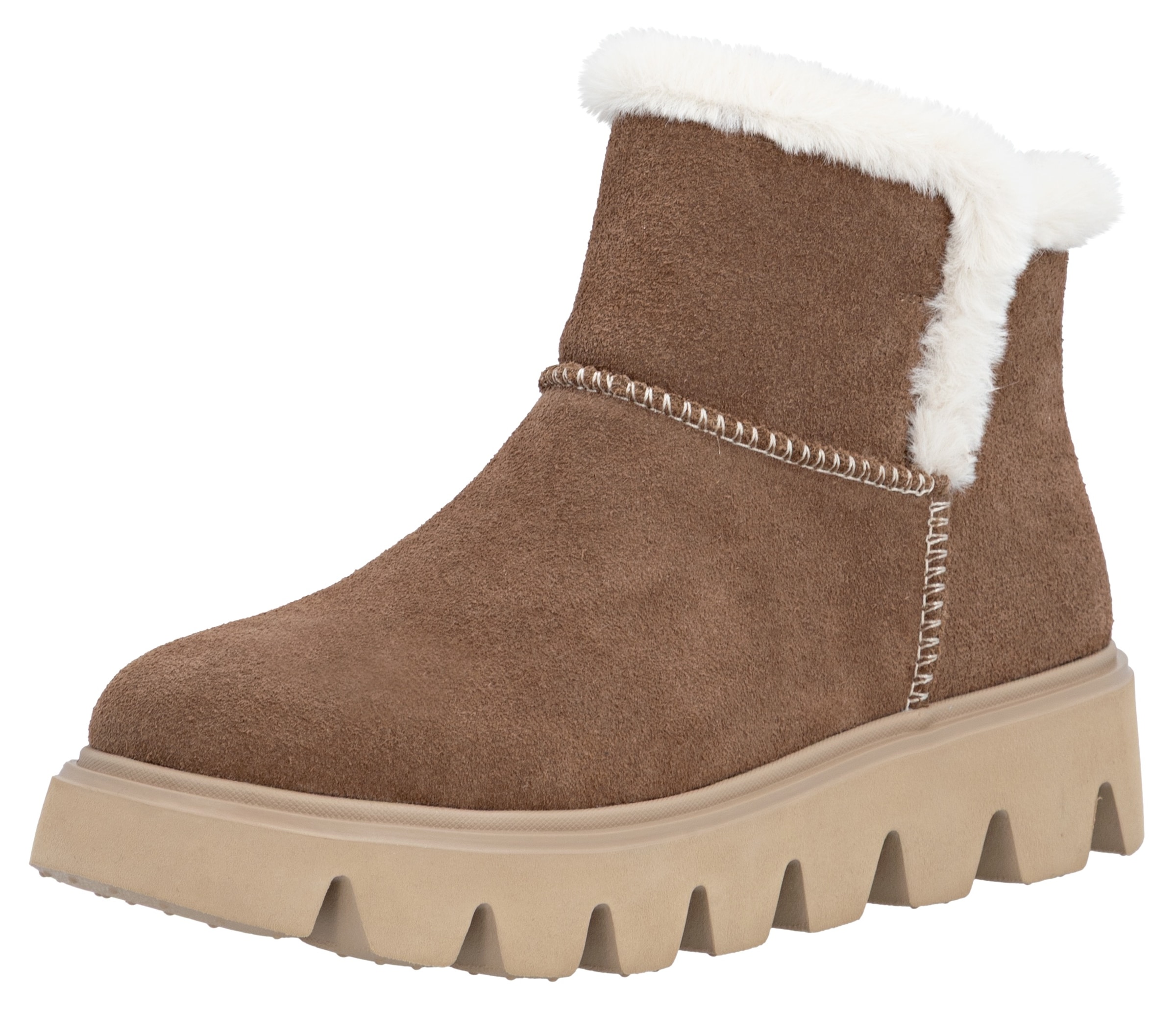 Image of RIEKER Sport Winterboots Plateaustiefel, Schlupfschuh mit Innenreissverschluss
