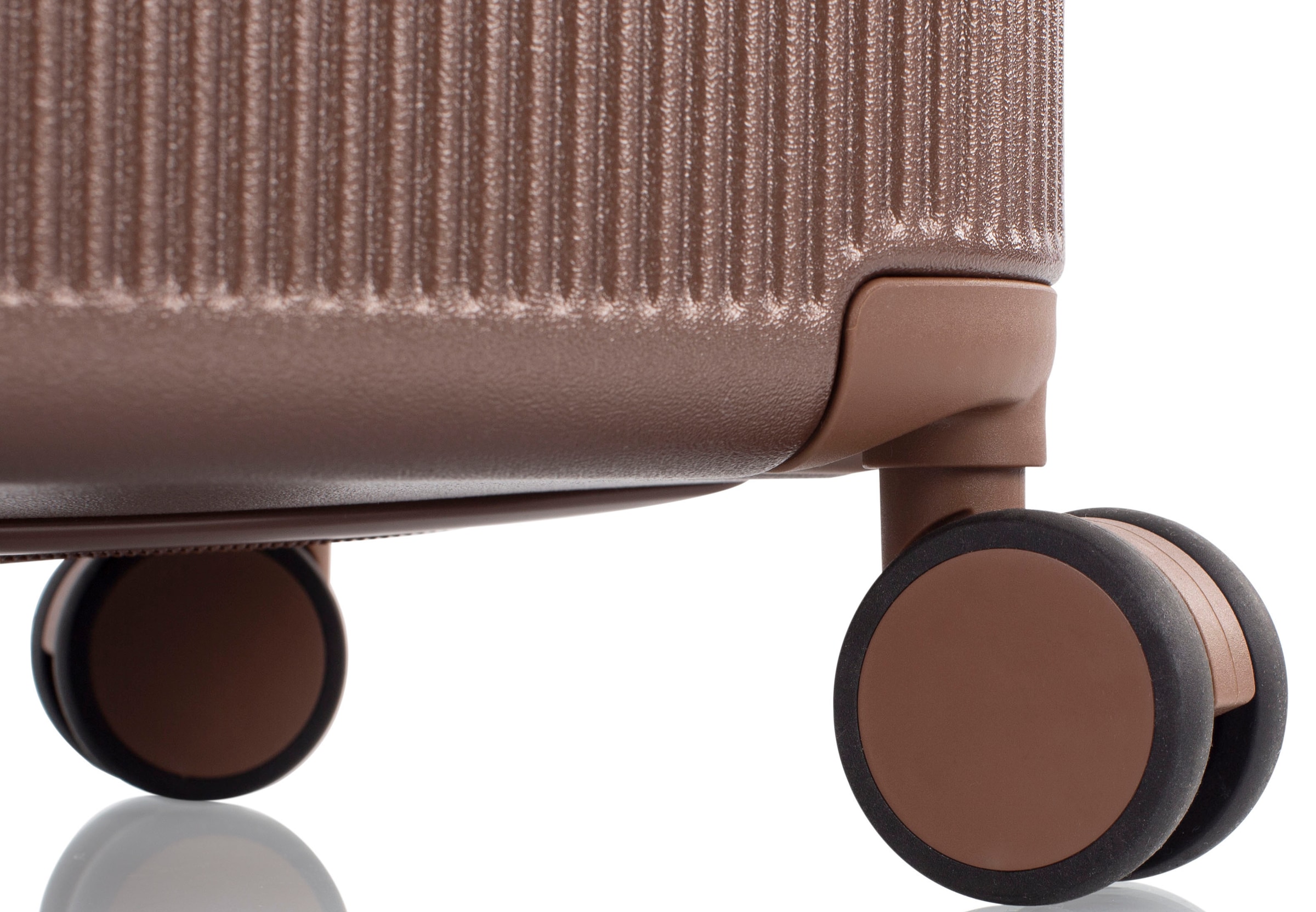 Heys Hartschalen-Trolley »Earthtone, verschiedene Grössen und Farben«, 4 Rollen, Heys x Joachim Llambi Reisegepäck TSA Schloss Volumenerweiterung