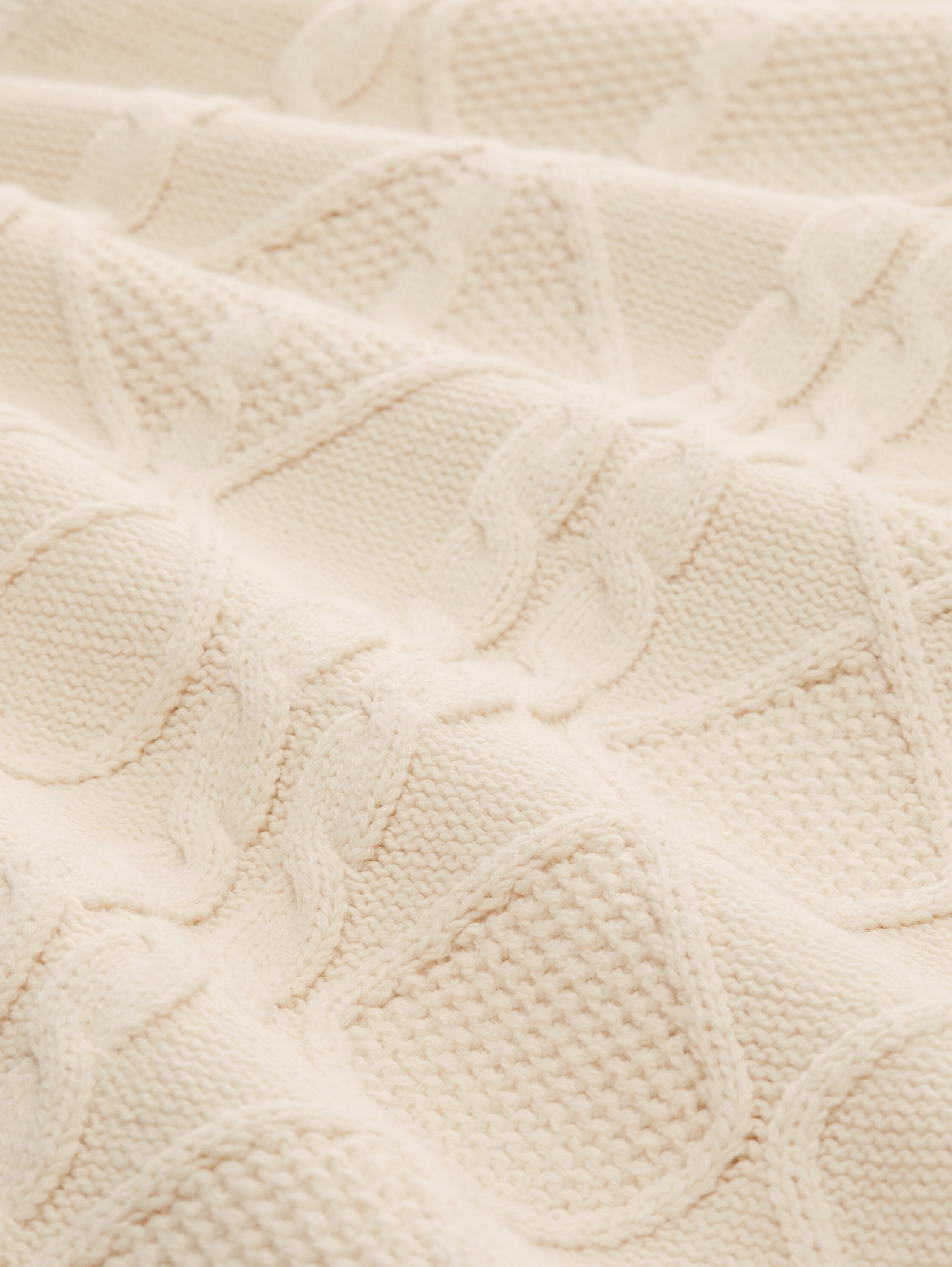 TOM TAILOR Pull à col rond mit Zopfmuster