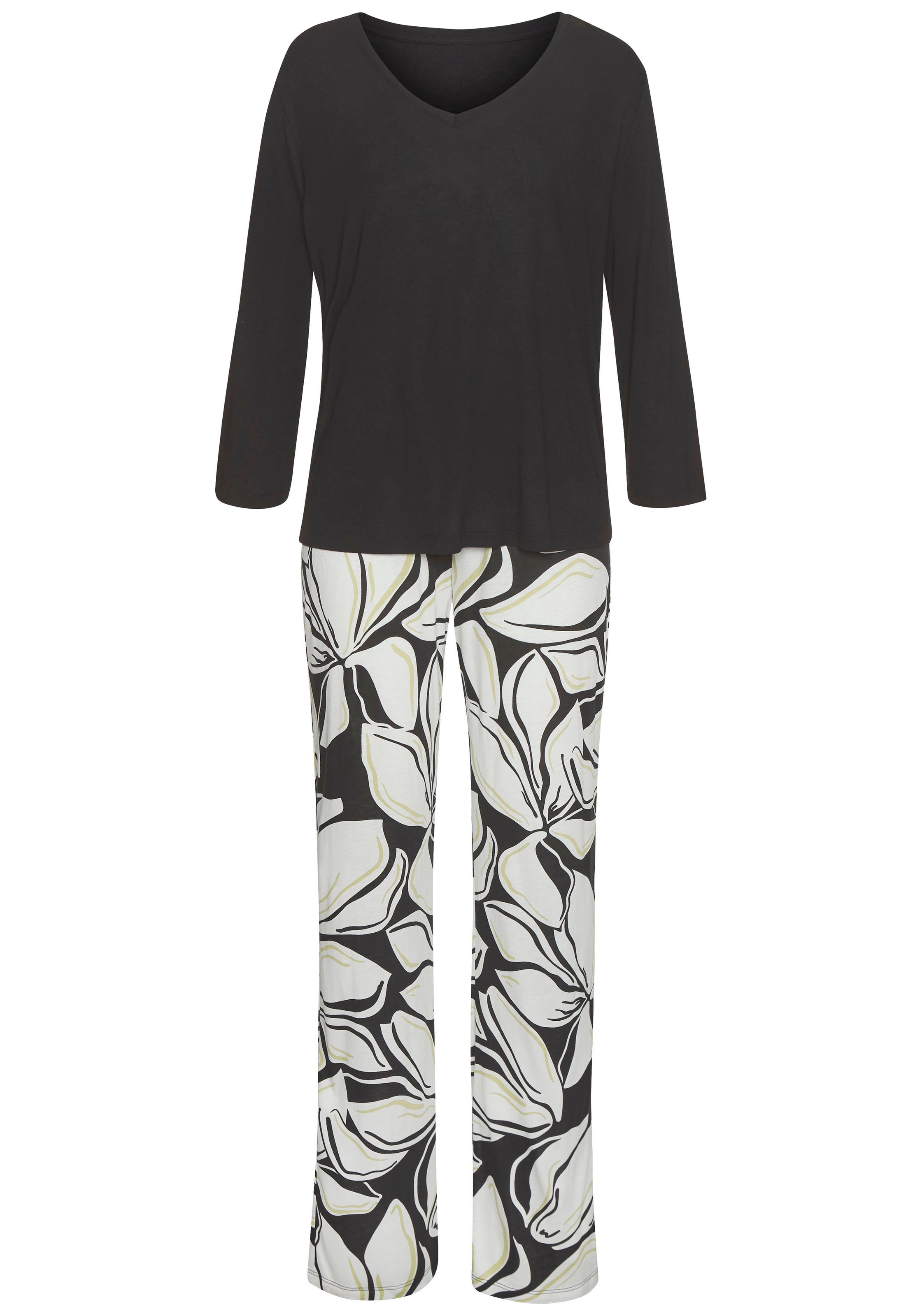 Vivance Dreams Pyjama 2 tlg. mit Allover-Druck