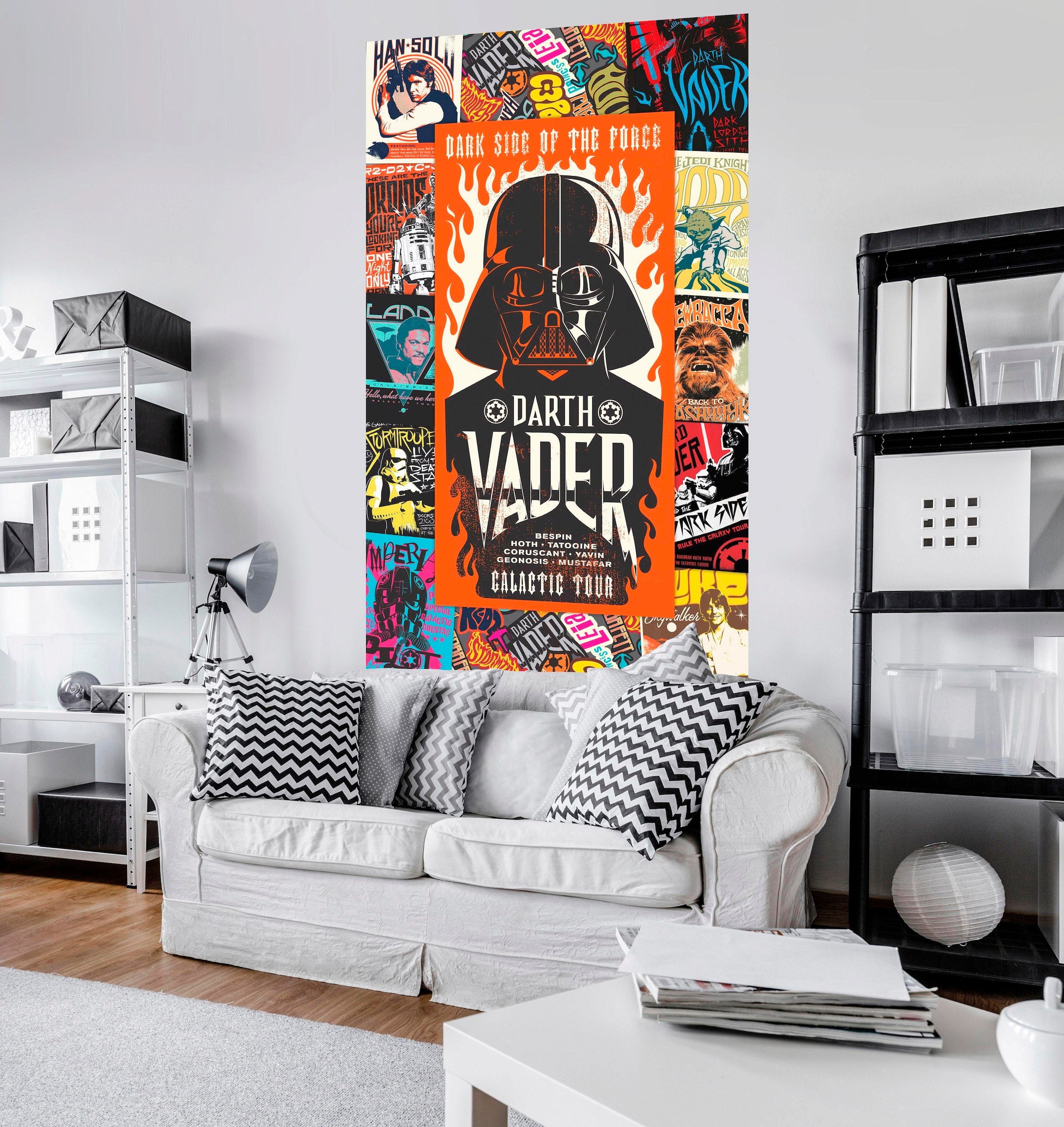Komar Vliestapete »Star Wars Rock On Posters«, 120x200 cm (Breite x Höhe), Vliestapete, 100 cm Bahnbreite