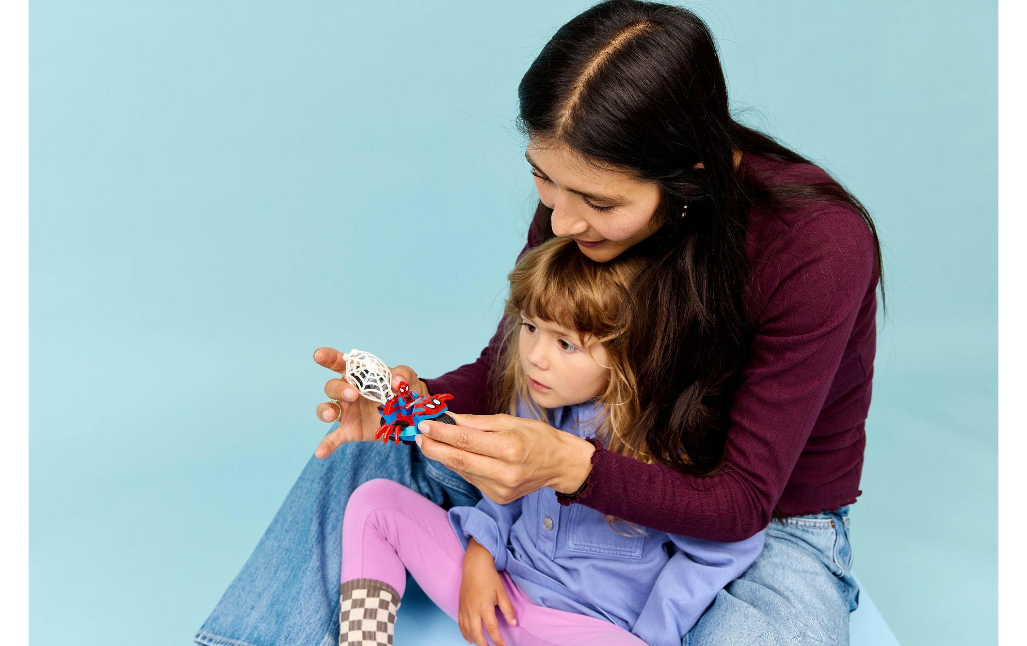 LEGO® Konstruktionsspielsteine »Marvel Spidey auf Motorrad vs. Rhino 11206«