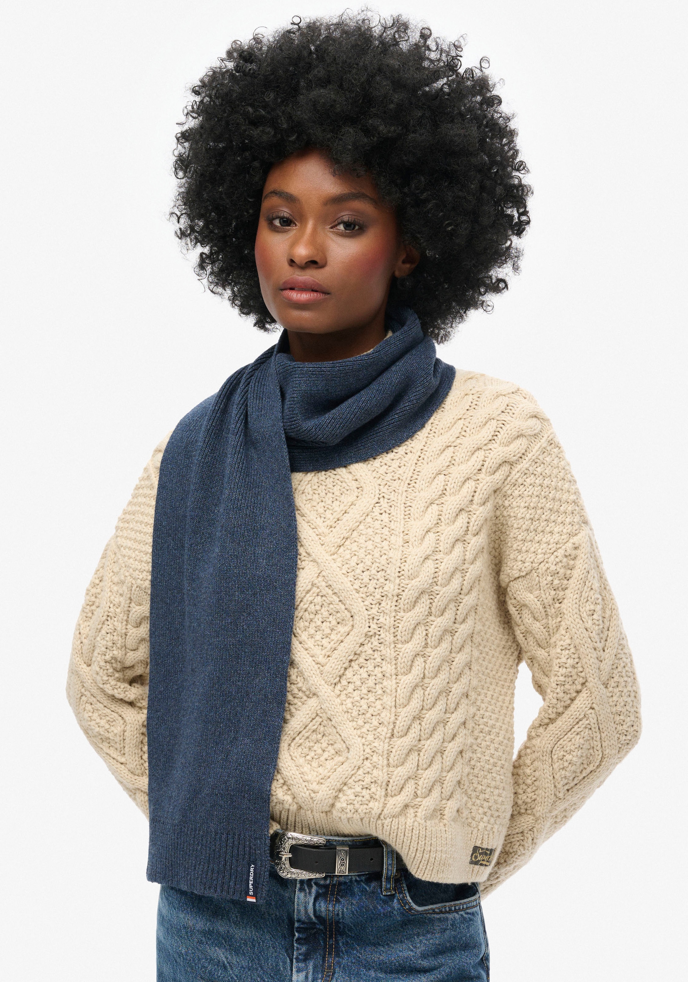 Strickschal »ESSENTIAL LOGO KNITTED SCARF«