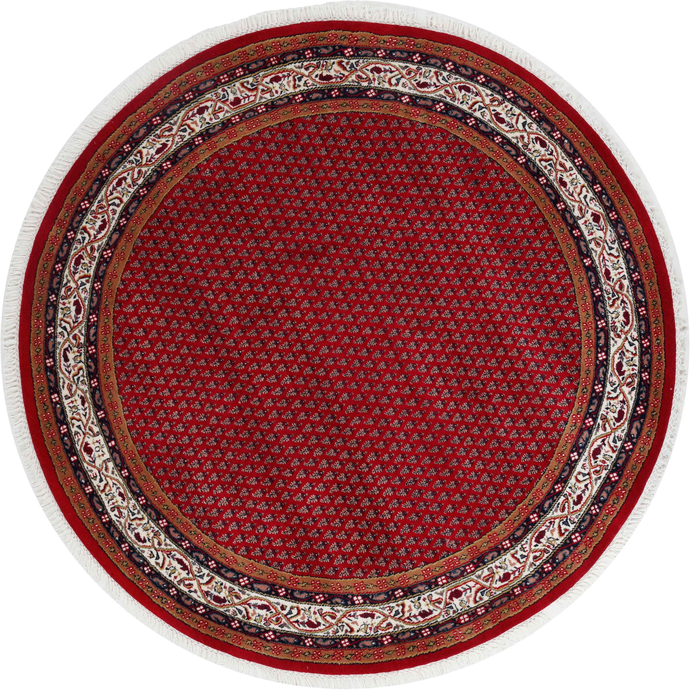 Image of THEKO Orientteppich »Chandi Mir«, rund, 12 mm Höhe, reine Wolle handgeknüpft, mit Fransen, Wohnzimmer bei Ackermann Versand Schweiz