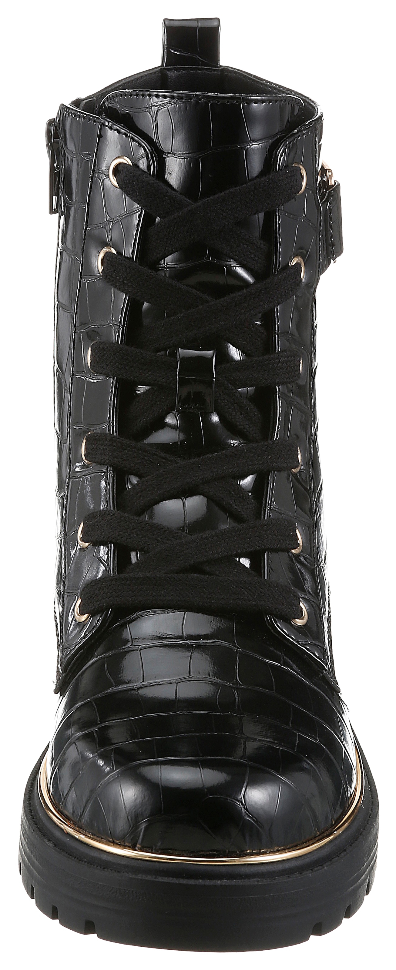 Aniston SHOES Bottines à lacets  bottines à lacets, bottines cheville effet croco - NOUVELLE COLLECTION
