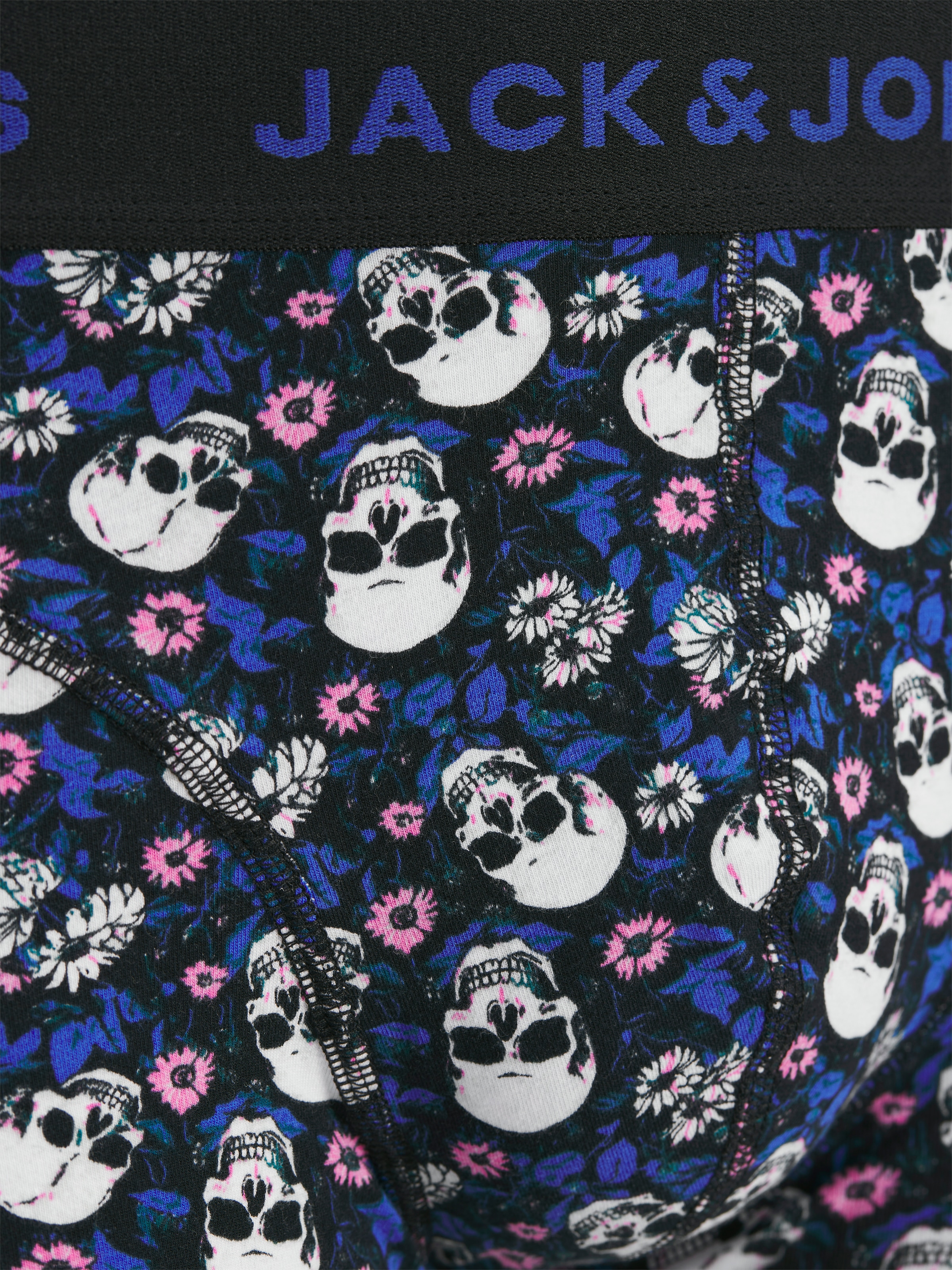 Jack & Jones Tronc »JACFLOWER SKULL TRUNKS 3 PACK SN« 3 cuis mit auffälligem Design