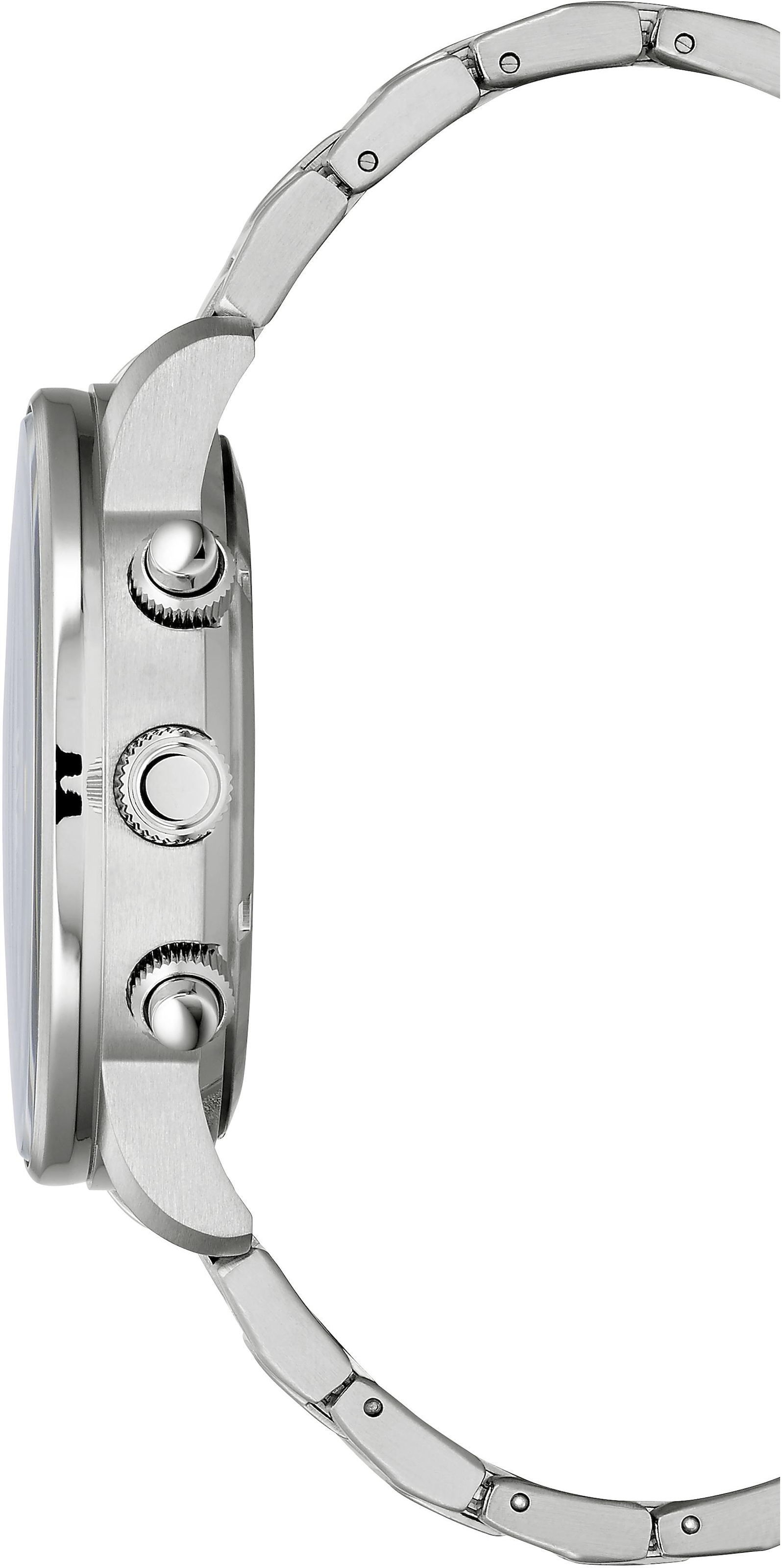 Citizen Chronograph Armbanduhr, Herrenuhr, Solar, Stoppfunktion, Edelstahlarmband