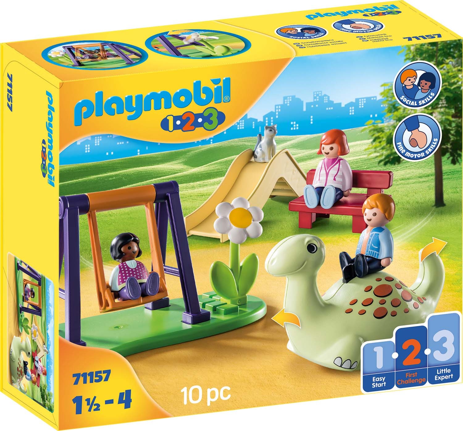 Image of Playmobil® Konstruktions-Spielset »Spielplatz (71157), Playmobil 1-2-3«, (10 St.), Made in Europe bei Ackermann Versand Schweiz