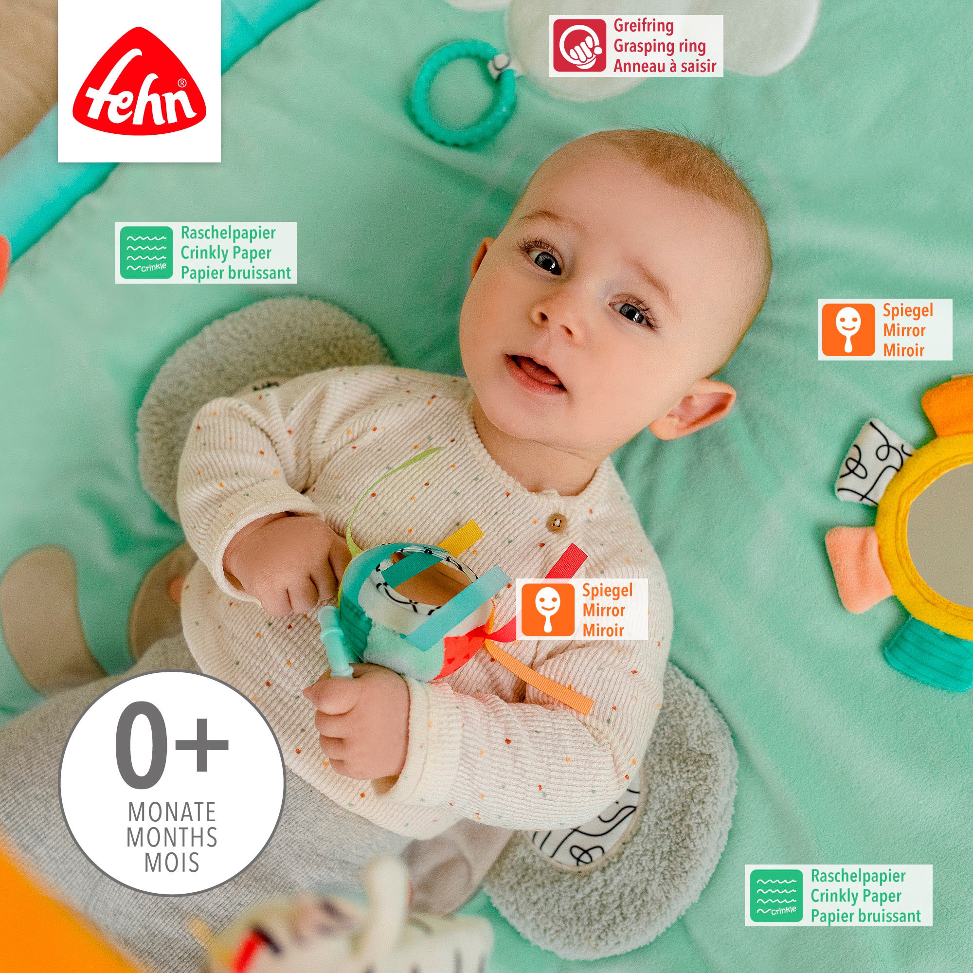 Fehn Baby Gym »DoBabyDoo, 3-D-Activity-Decke Koala«