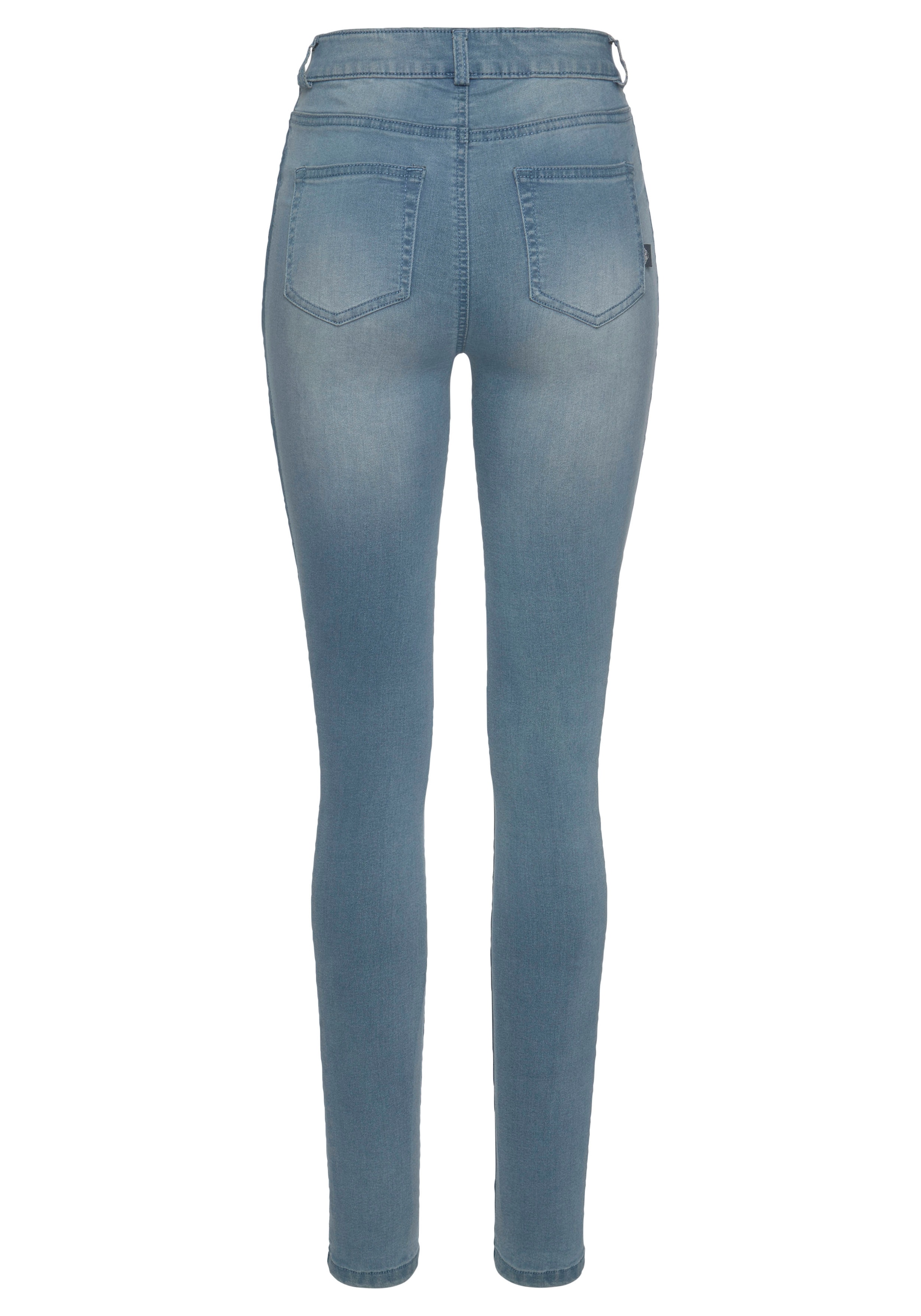 Arizona Skinny-fit-Jeans »Ultra Waist High versandkostenfrei seitlichem Stretch«, mit auf Streifen