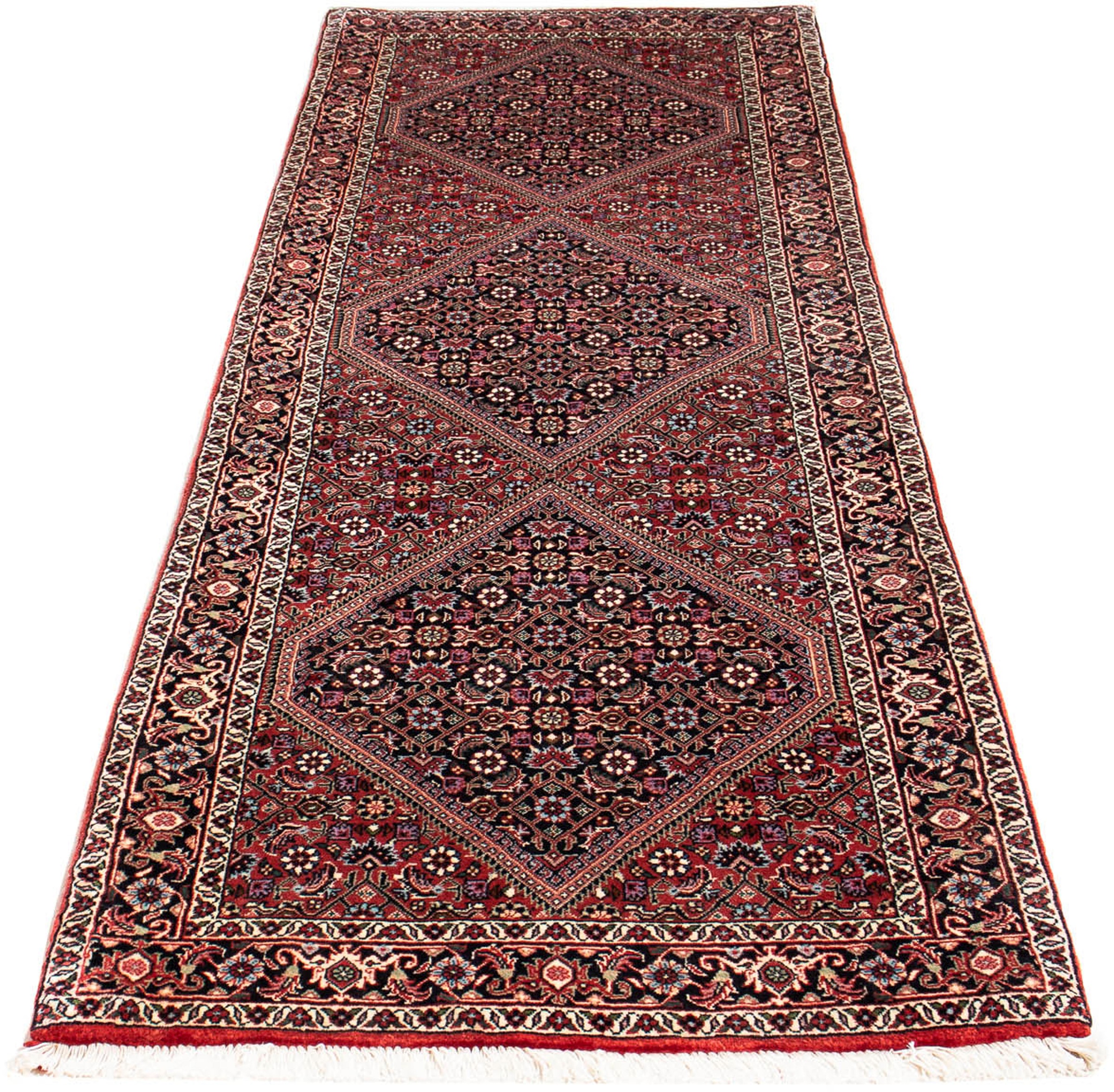 Image of morgenland Orientteppich »Perser - Bidjar - 209 x 74 cm - mehrfarbig«, rechteckig, 15 mm Höhe, Wohnzimmer, Handgeknüpft, Einzelstück mit Zertifikat bei Ackermann Versand Schweiz