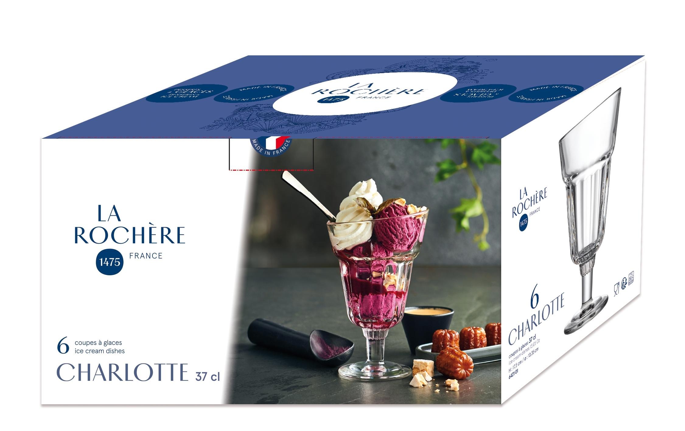 Dessertschale »La RochÃ¨re Charlotte«, 6 tlg., aus Glas