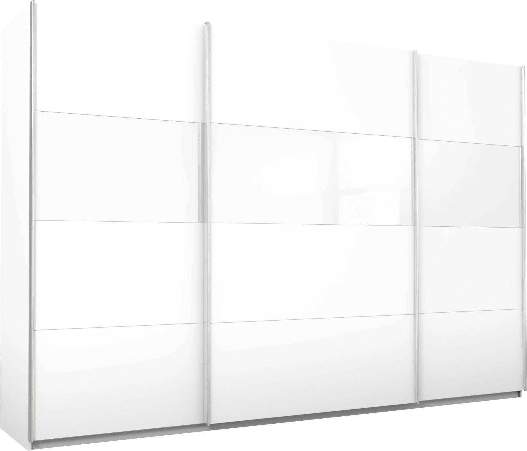 Image of rauch Schwebetürenschrank "Quadra Schrank Schlafzimmerschrank in vielen Breiten" Kleiderschrank Garderobenschrank mit Glaselementen