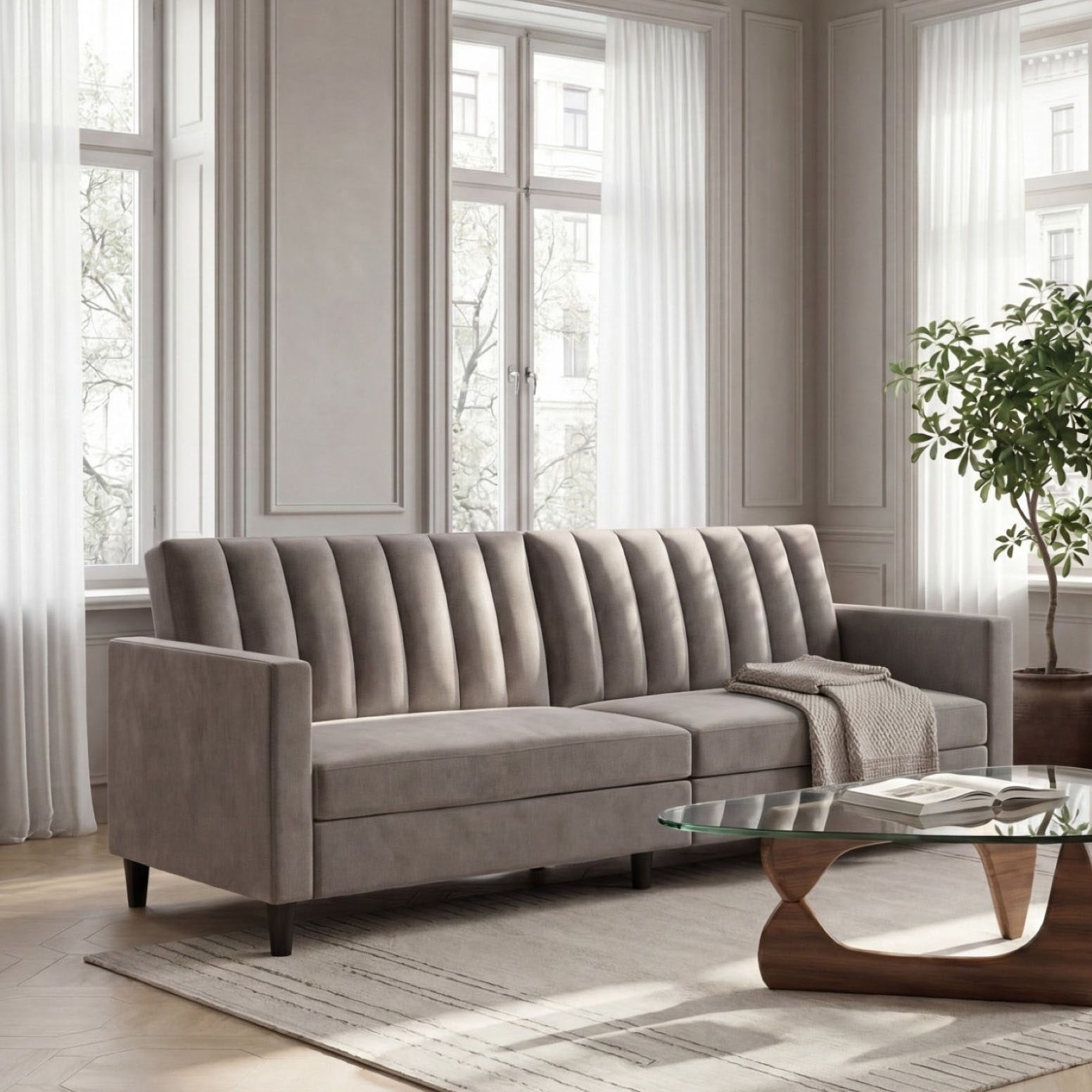 Dorel Home 3-places »Celine« Rückenlehne 2-teilig und 3-fach verstellbar, Sitzhöhe 43 cm