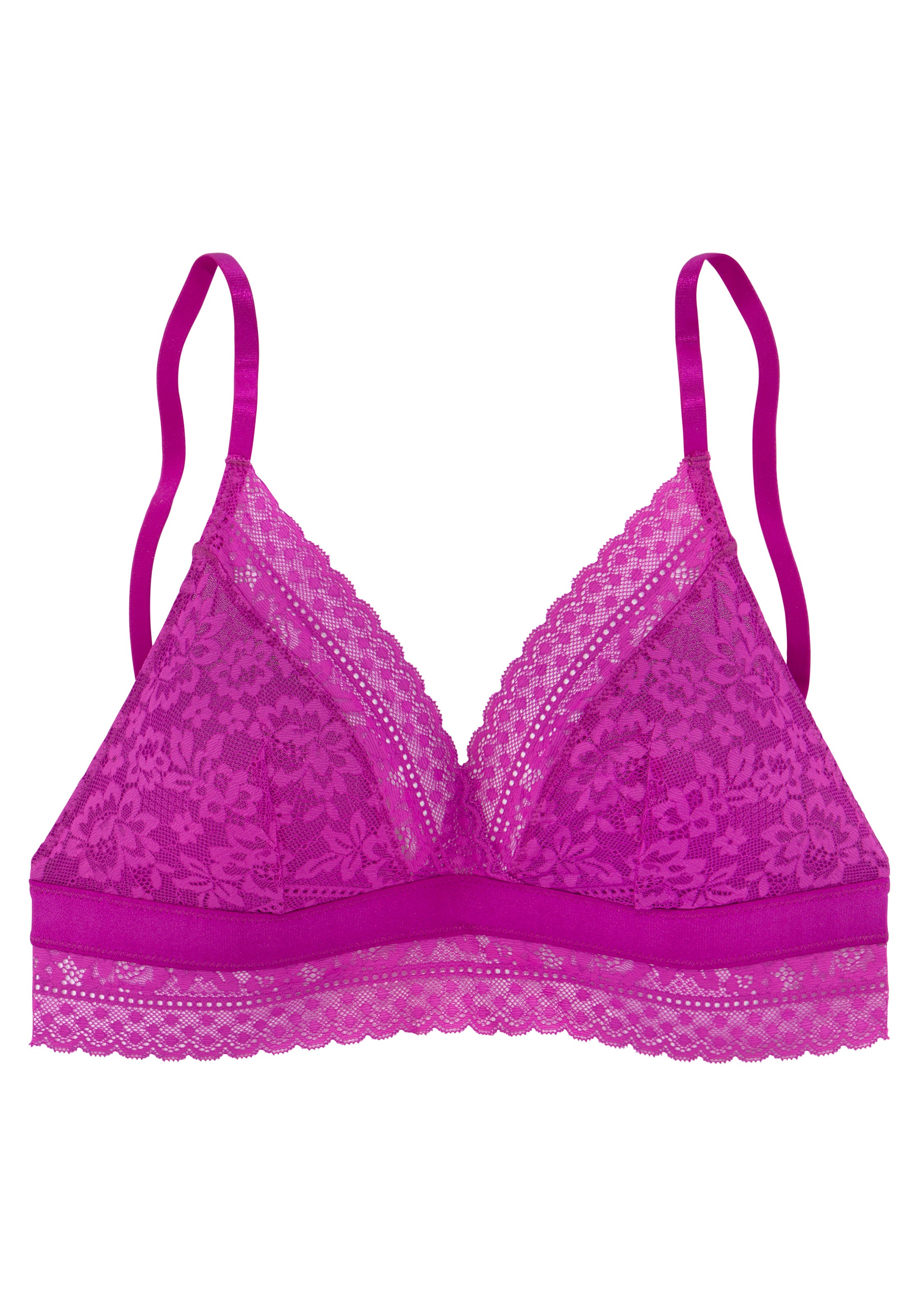 Vivance Bralette-BH »Viola«, ohne Bügel in angesagter Triangle-Schnittform, Dessous