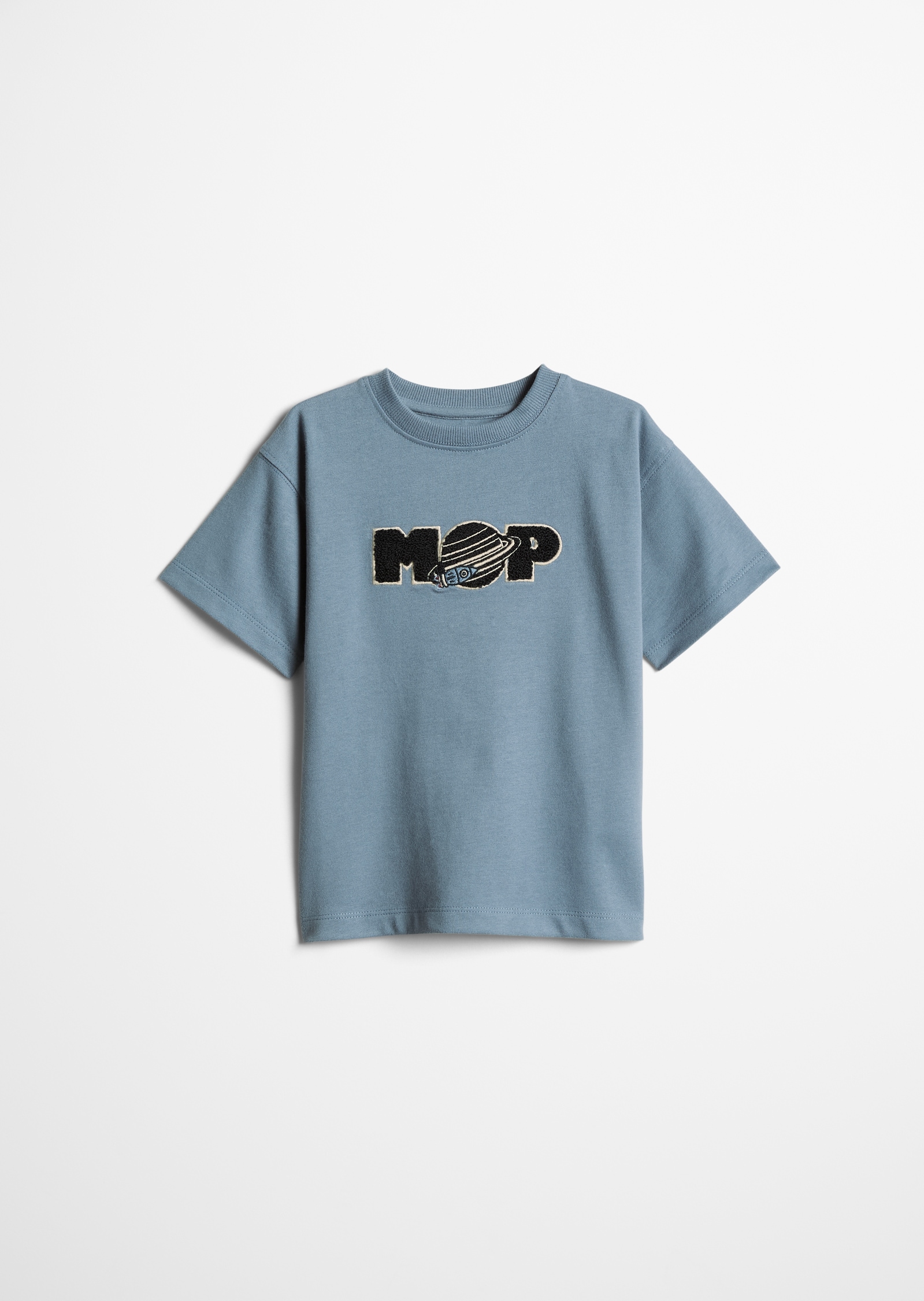 Image of Marc OPolo T-Shirt "Kn.-T-Shirt" Mit Weltraum-Stickerei