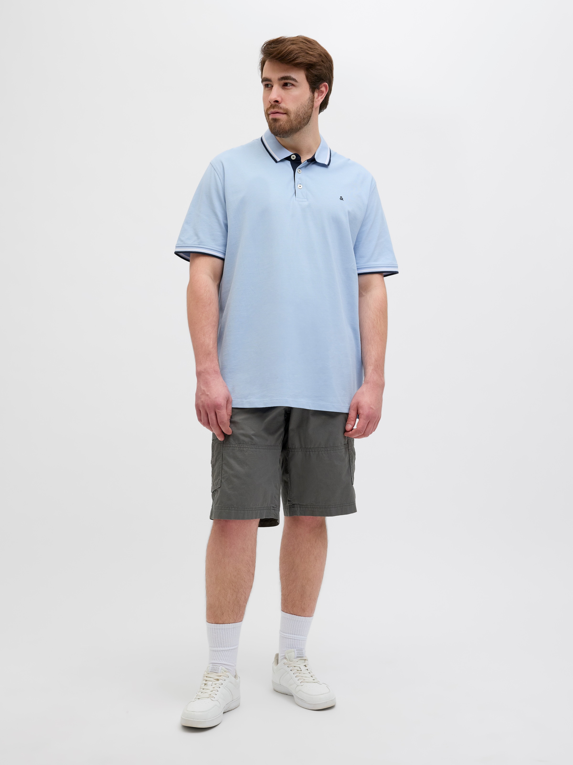 Jack & Jones PlusSize Poloshirt »JJEPAULOS POLO SS NOOS PLS«, mit Logo Stickerei