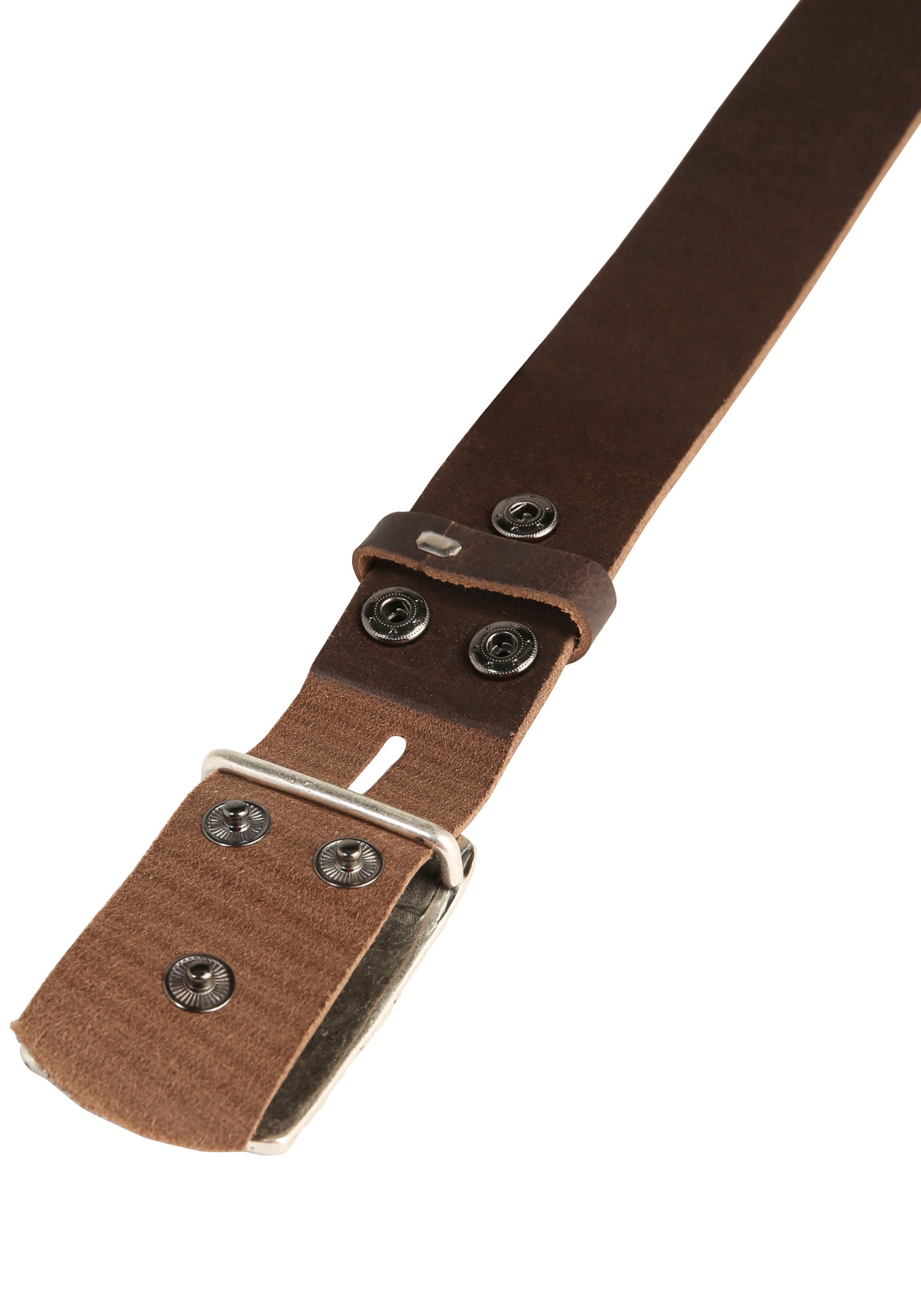 Rettungsring Gürtel Ledergürtel mit austauschbarer Schliesse »Seegras Rechteck«