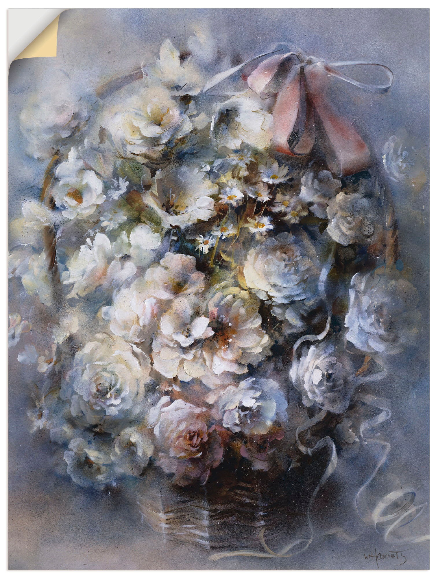 Image of Artland Wandbild »Blumen Tribut«, Blumen, (1 St.), in vielen Grössen & Produktarten -Leinwandbild, Poster, Wandaufkleber / Wandtattoo auch für Badezimmer geeignet bei Ackermann Versand Schweiz