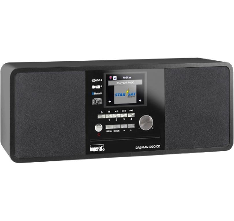 Image of IMPERIAL Internet-Radio "Dabman i200 CD Schwarz" (CD WLAN Digitalradio (DAB+) FM-Tuner Internetradio )