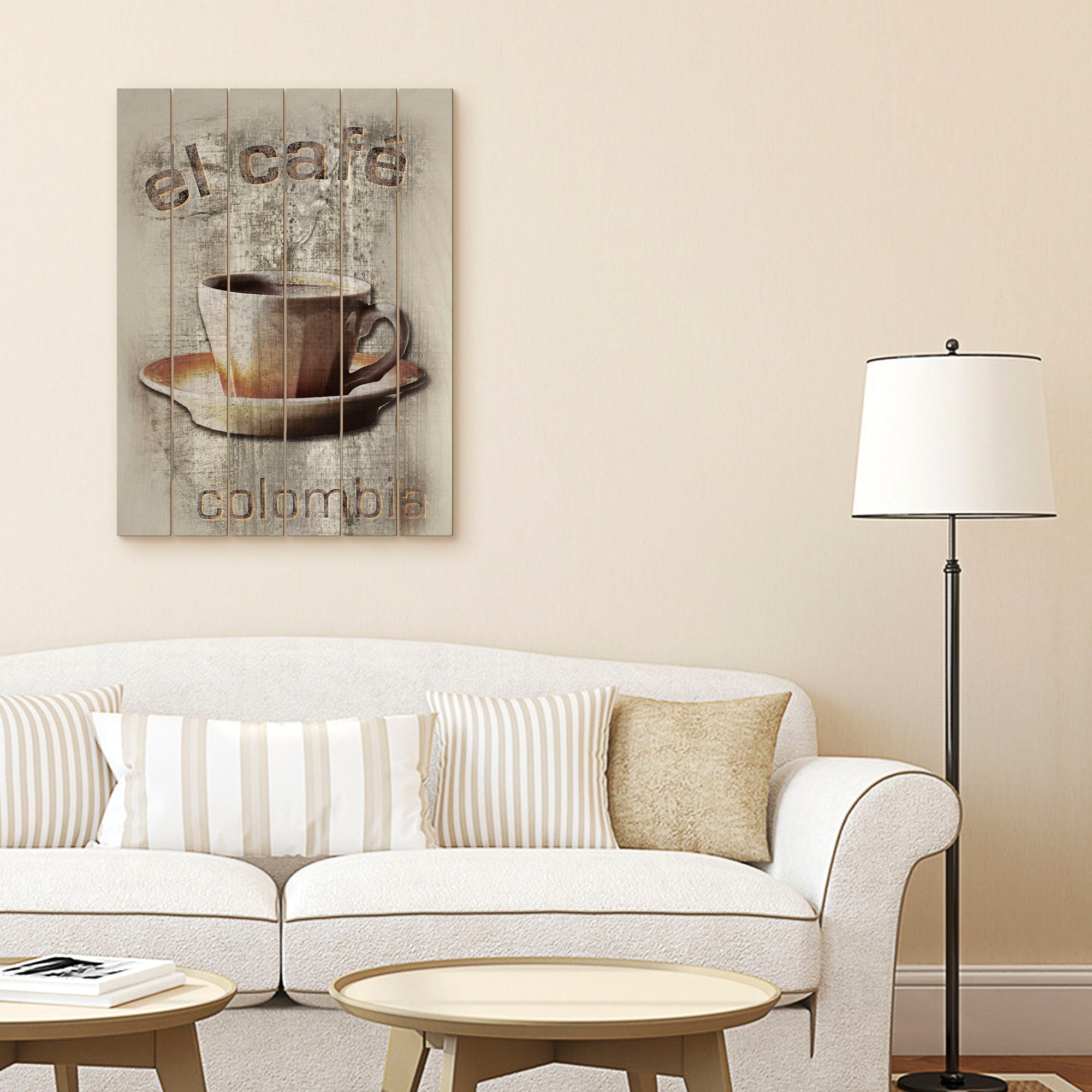 Acheter Artland Holzbild »Kolumbien - Das Café«, Kaffee Bilder, (1 St.)  maintenant
