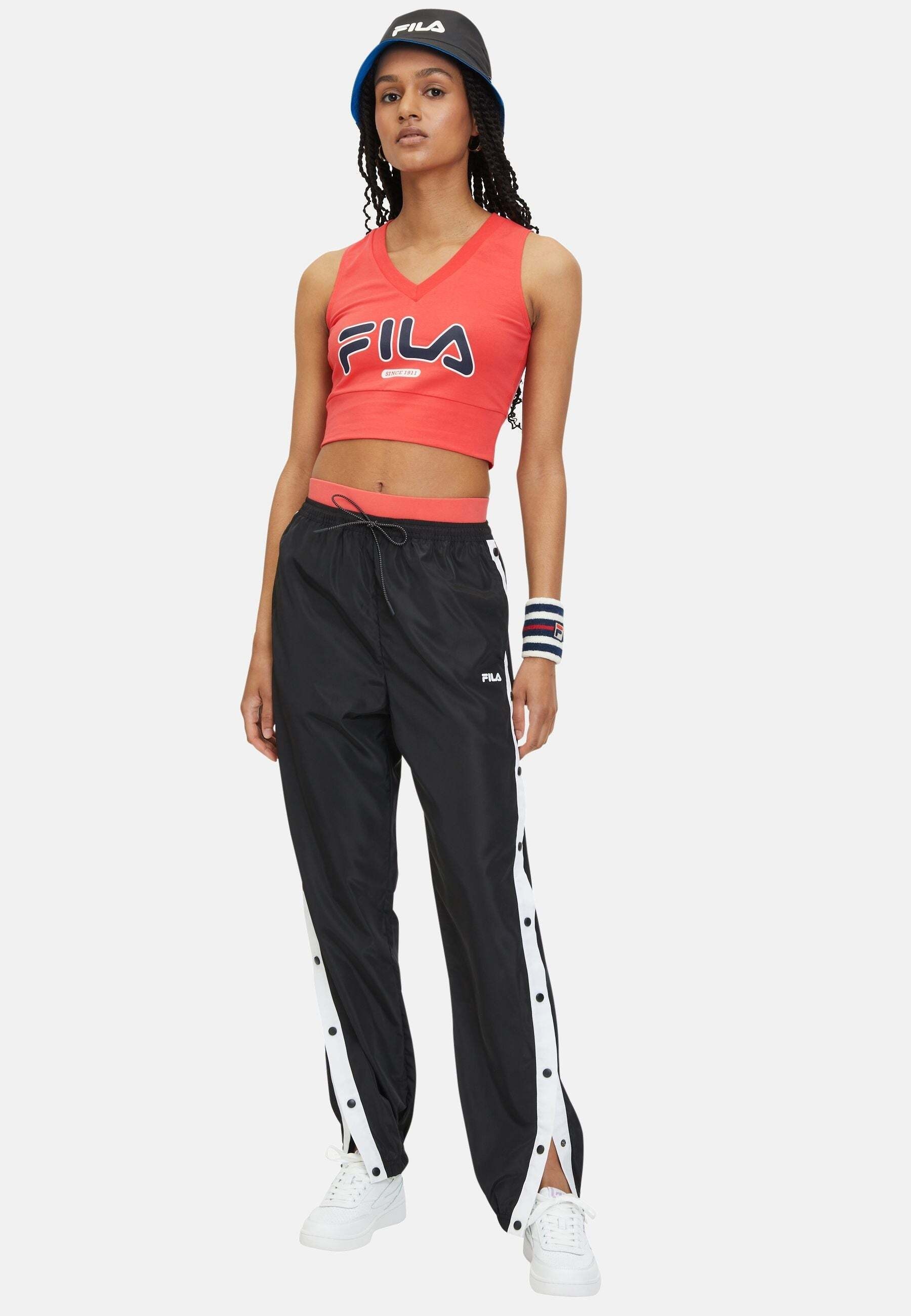 Fila Tanktop »FILA Tops Laixi Cropped V-Neck Top«