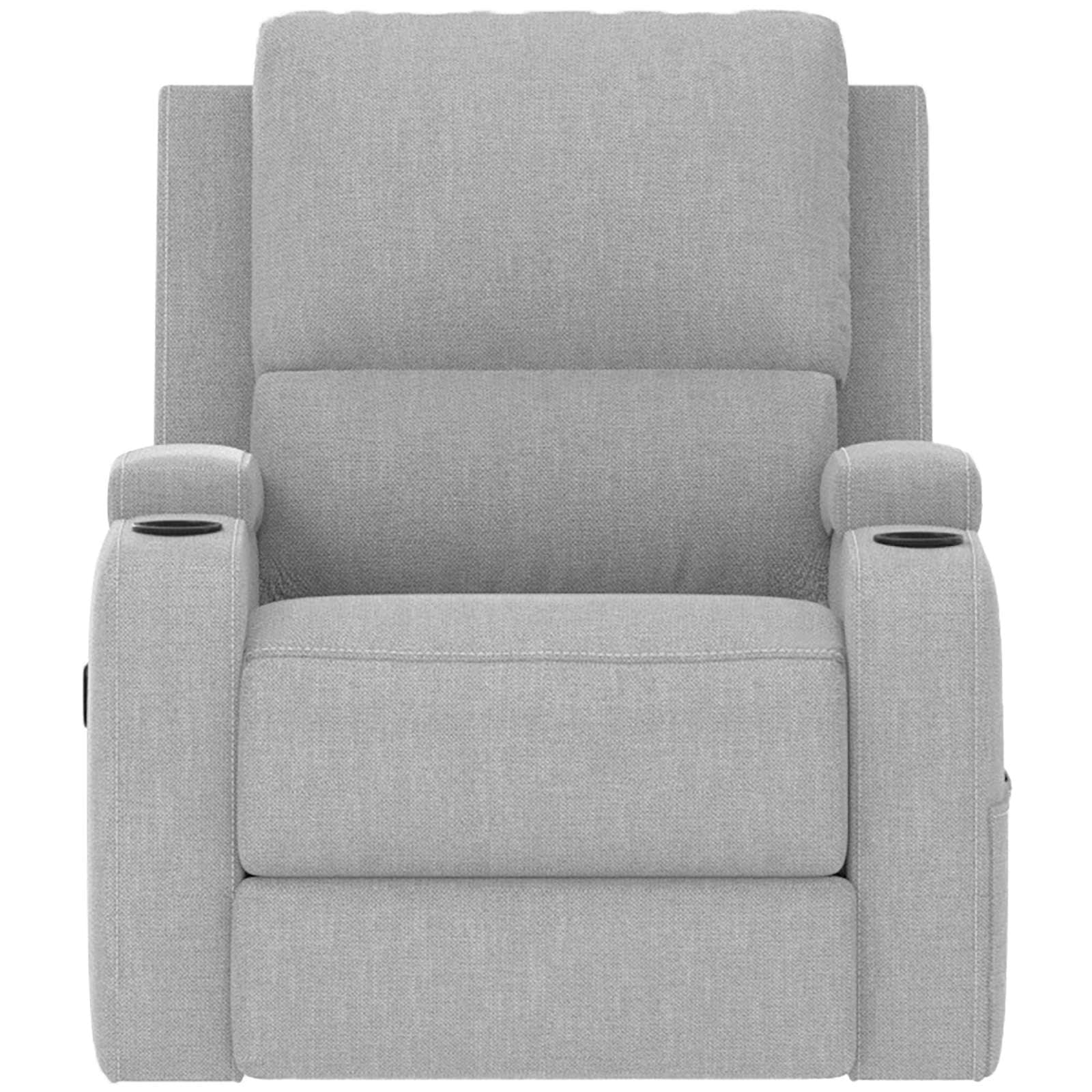 GOODproduct Fauteuil de relaxation »NAPORI Struktur, Kinosessel, Multimedia-Sessel« Fauteuil TV avec fonction relaxation manuelle et électrique et porte-boisson