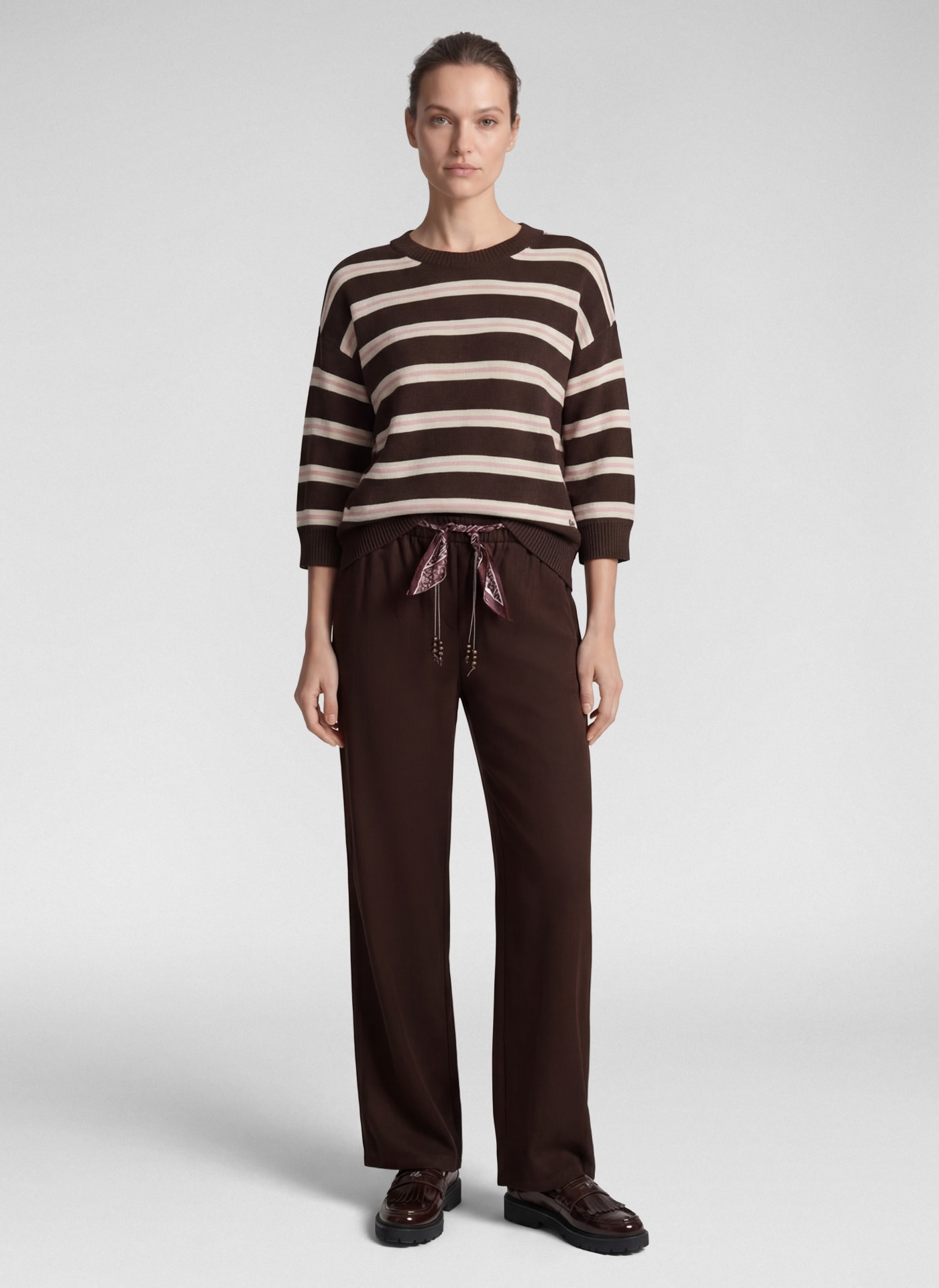 Rabe Strickpullover mit Streifen Muster