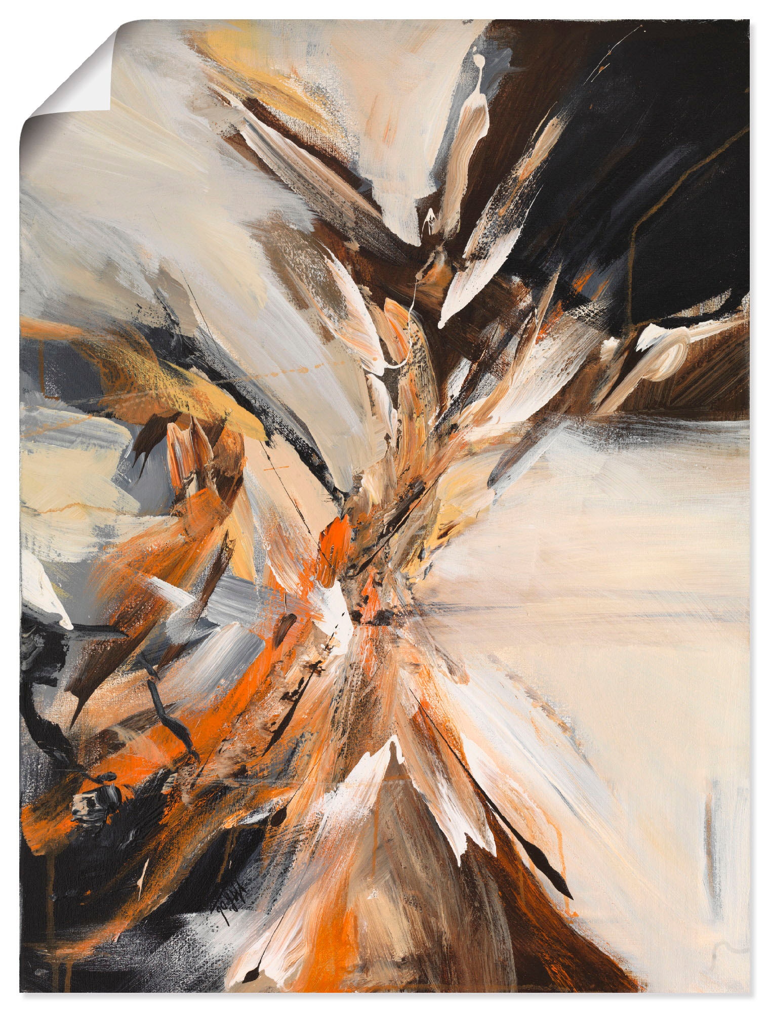 Image of Artland Wandbild "Abstrakt IV" Gegenstandslos 1 Stk. tlg. als Leinwandbild, Poster in verschied. Grössen